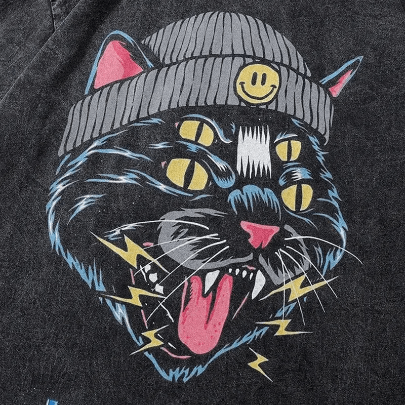 Japanese Brand 80s Cartoon Design Face Oversized Printed Vintage T Shirt Size US M / EU 48-50 / 2 - 3 Thumbnail