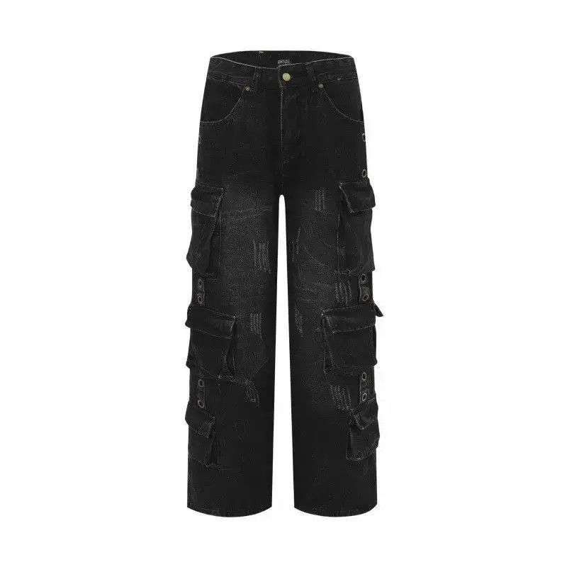 Japanese Brand Retro loose wide leg pocket jeans Size US 32 / EU 48 - 5 Thumbnail