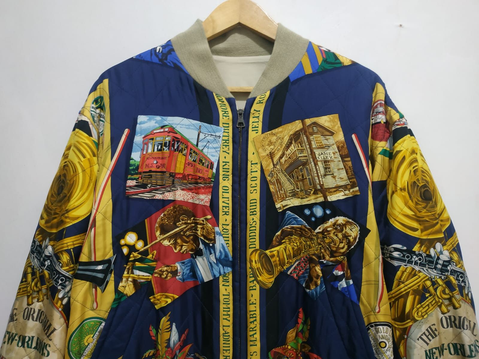 Hermes Vintage Hermes Reversible Silk Bomber Jacket Size US M / EU 48-50 / 2 - 14 Thumbnail