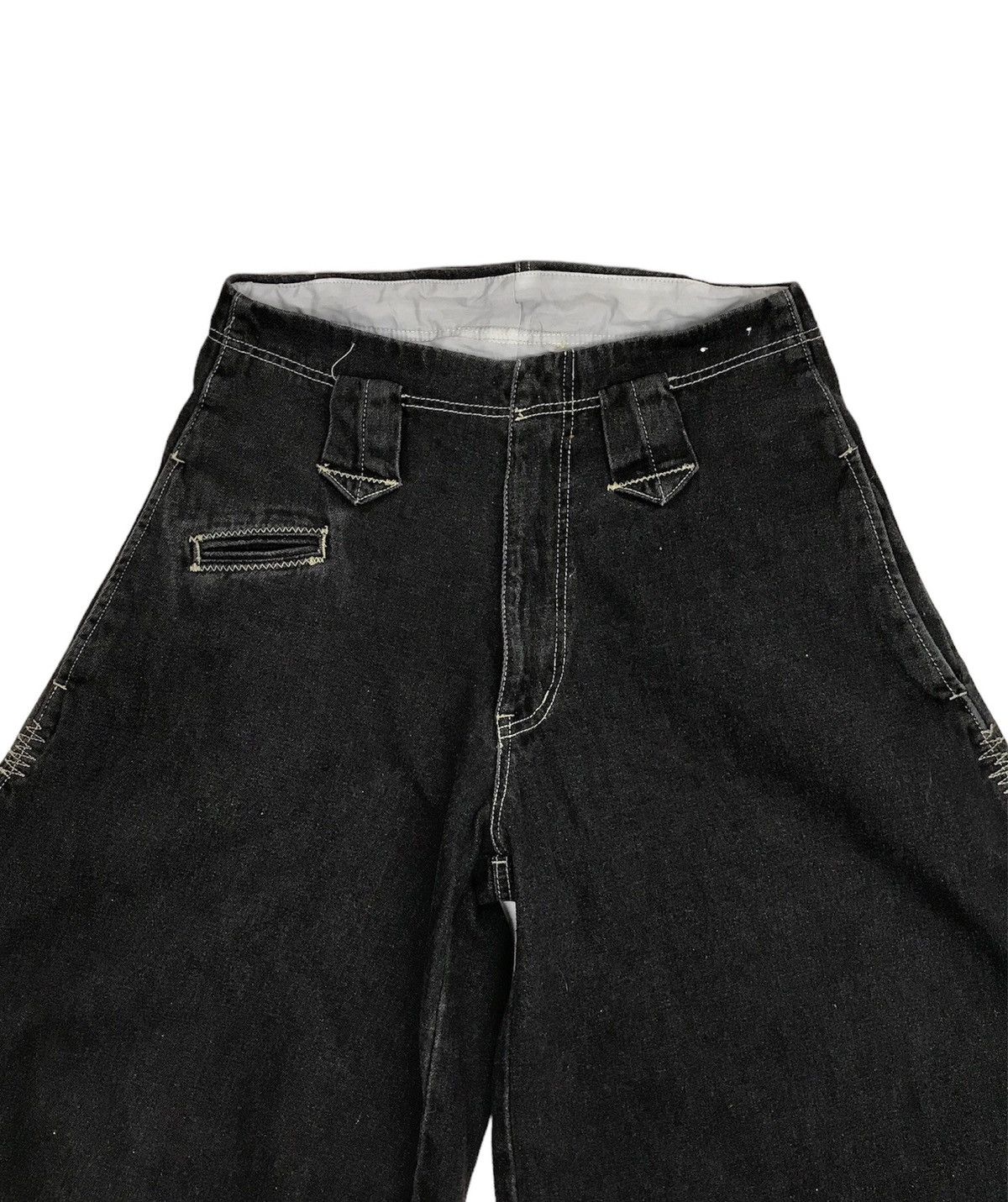 Art Comes First × Japanese Brand Avant Garde Oversized Gin Washi Balloon Denim Pants Size US 28 / EU 44 - 3 Thumbnail