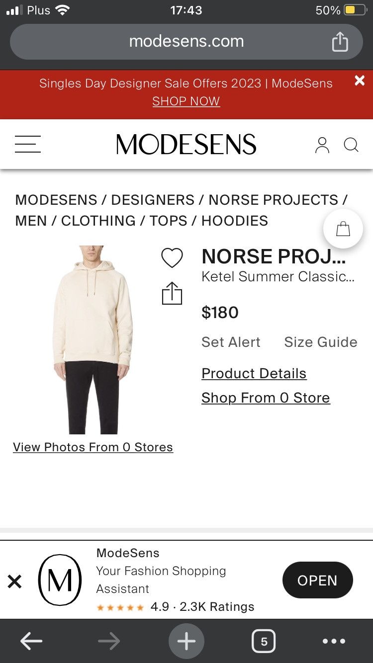 Norse Projects Norse project ketel hoodie S / M basic blank travis scott Size US M / EU 48-50 / 2 - 6 Thumbnail