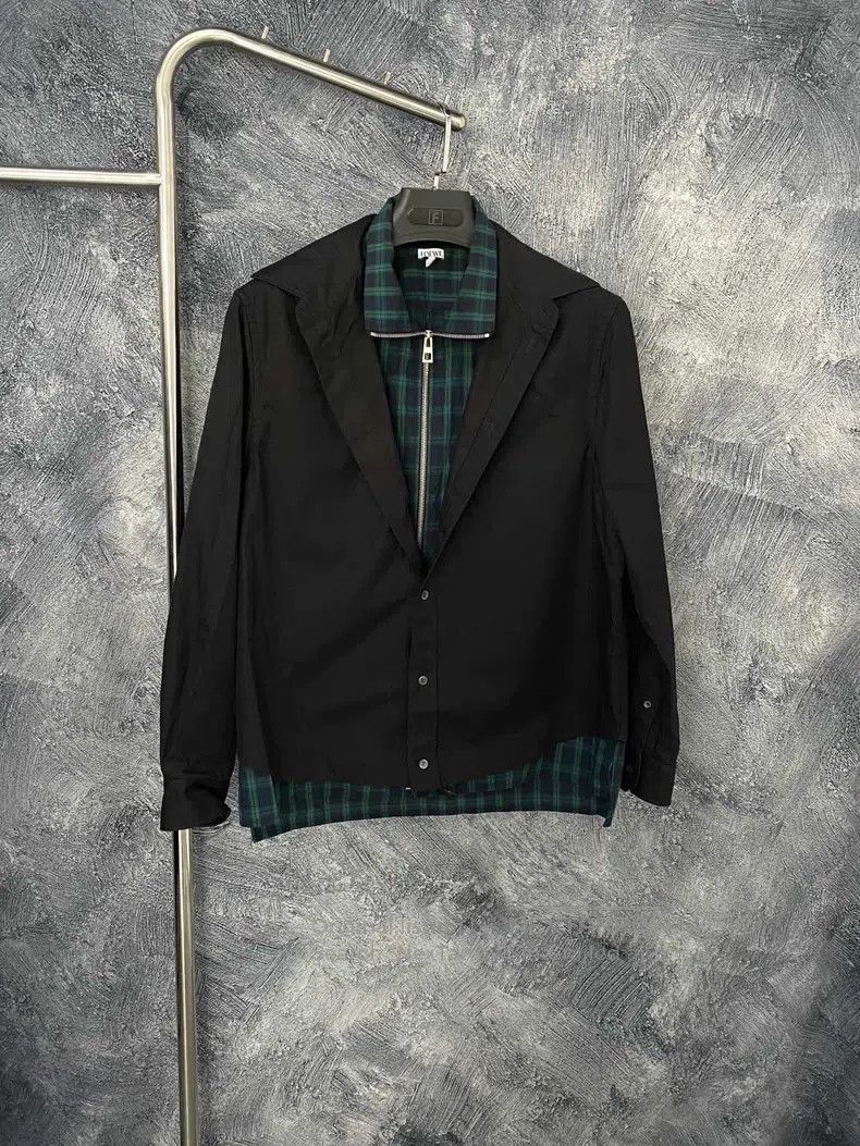 Loewe Loewe size 37 Lined Plaid Zip-up Patchwork Fake Two-Piece J Size US XS / EU 42 / 0 - 1 Thumbnail