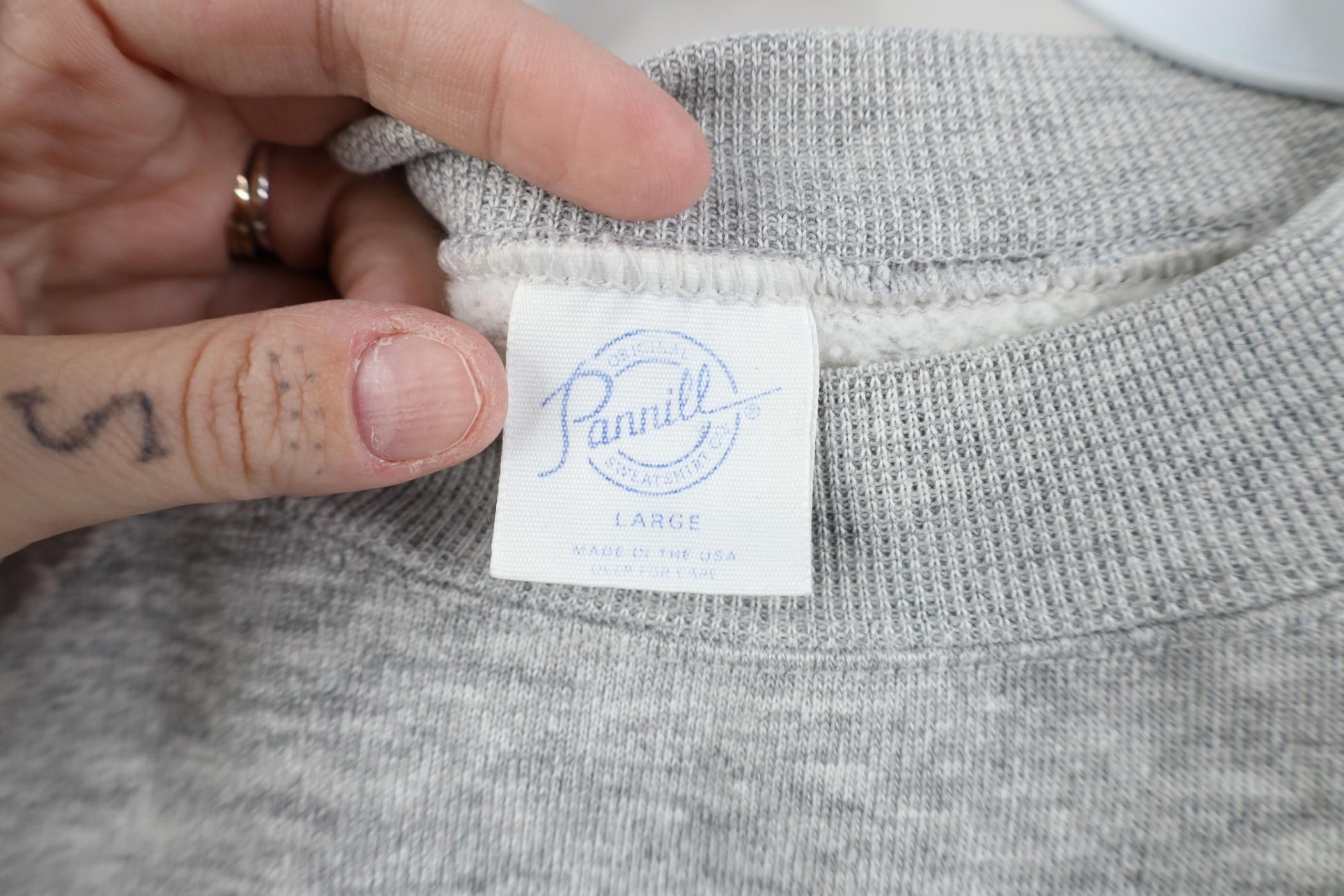Vintage Vintage 70s 80s Triblend Raglan Sweatshirt Heather Gray USA Size L / US 10 / IT 46 - 5 Thumbnail