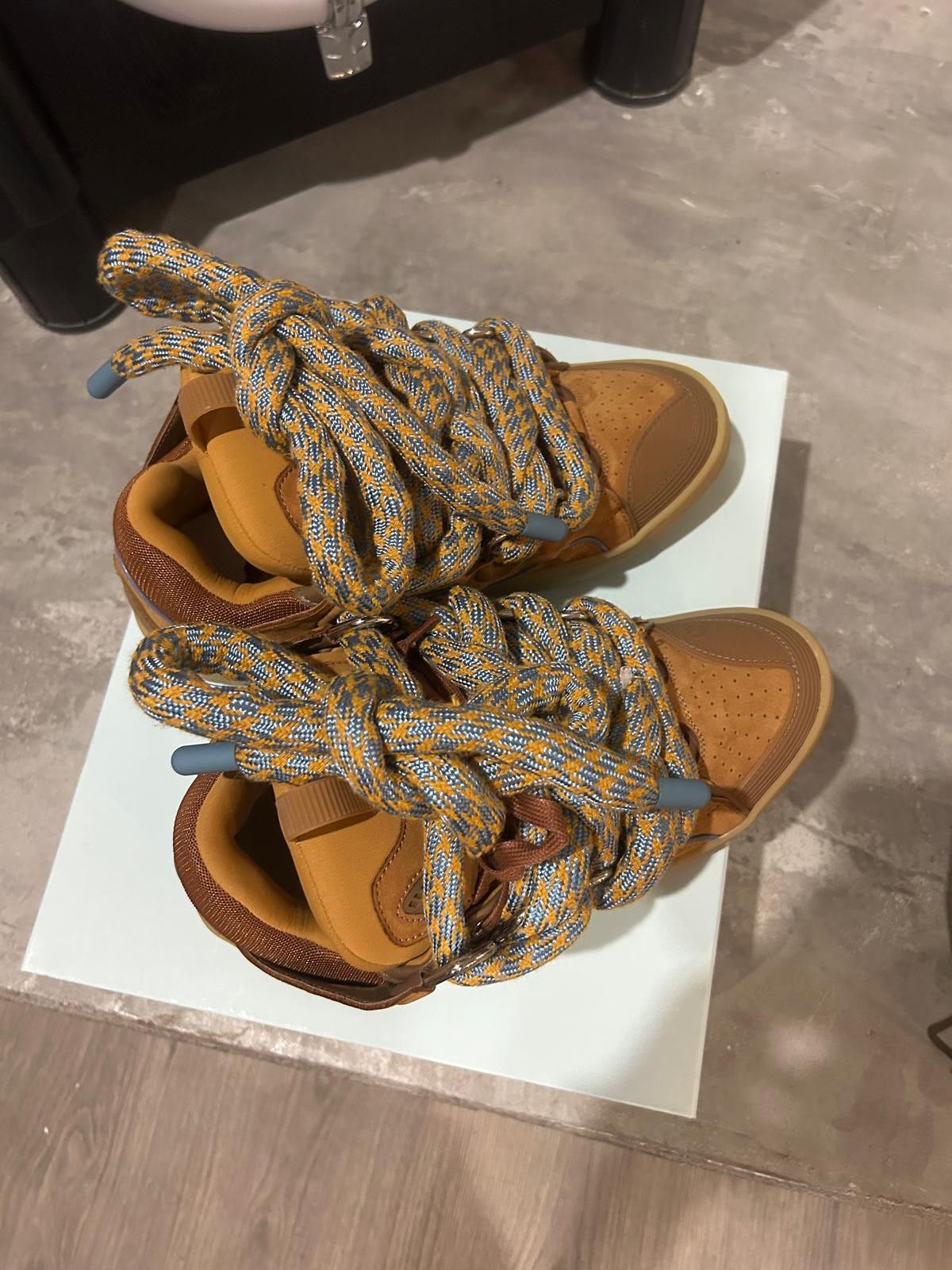 Lanvin Lanvin Curb Sneakers Camel snake Size US 9 / EU 42 - 3 Thumbnail