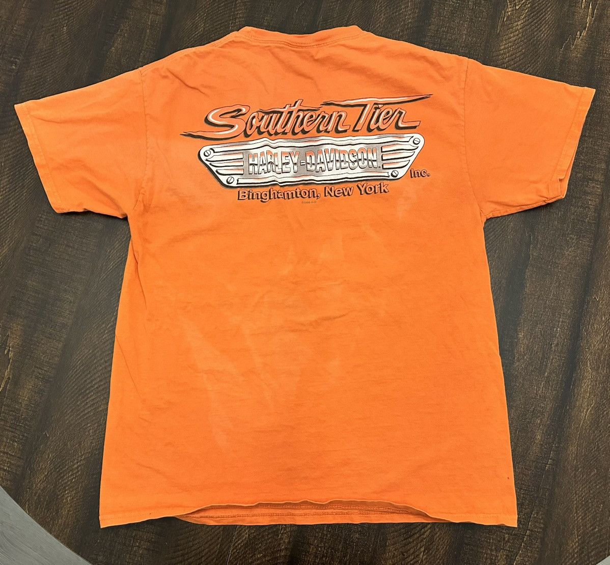 Harley Davidson Harley Davidson Shirt Mens Medium Orange Short Sleeve Size US M / EU 48-50 / 2 - 9 Thumbnail
