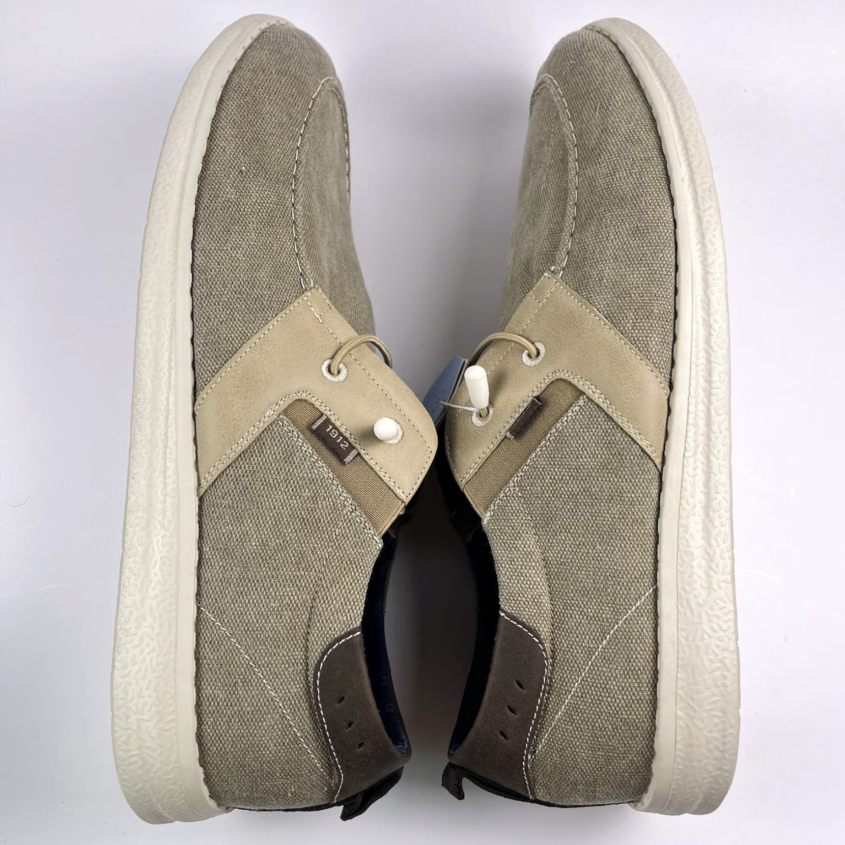 Nunn Bush Nunn Bush Brewski Slip On Men’s 14 Moc Toe Brown Canvas Loafers Casual Shoes Brown 84902-275 Mens Size US 14 / EU 47 - 6 Thumbnail