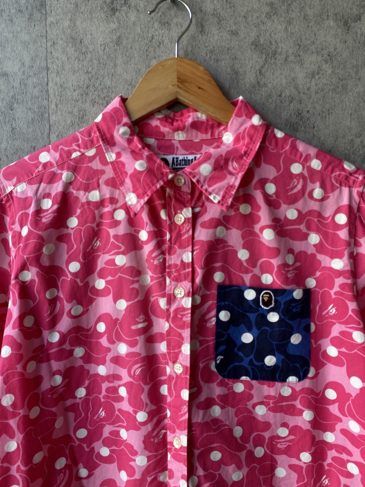 Bape Bape ABC Camo Pink Button Up Shirt Size S / US 4 / IT 40 - 5 Thumbnail