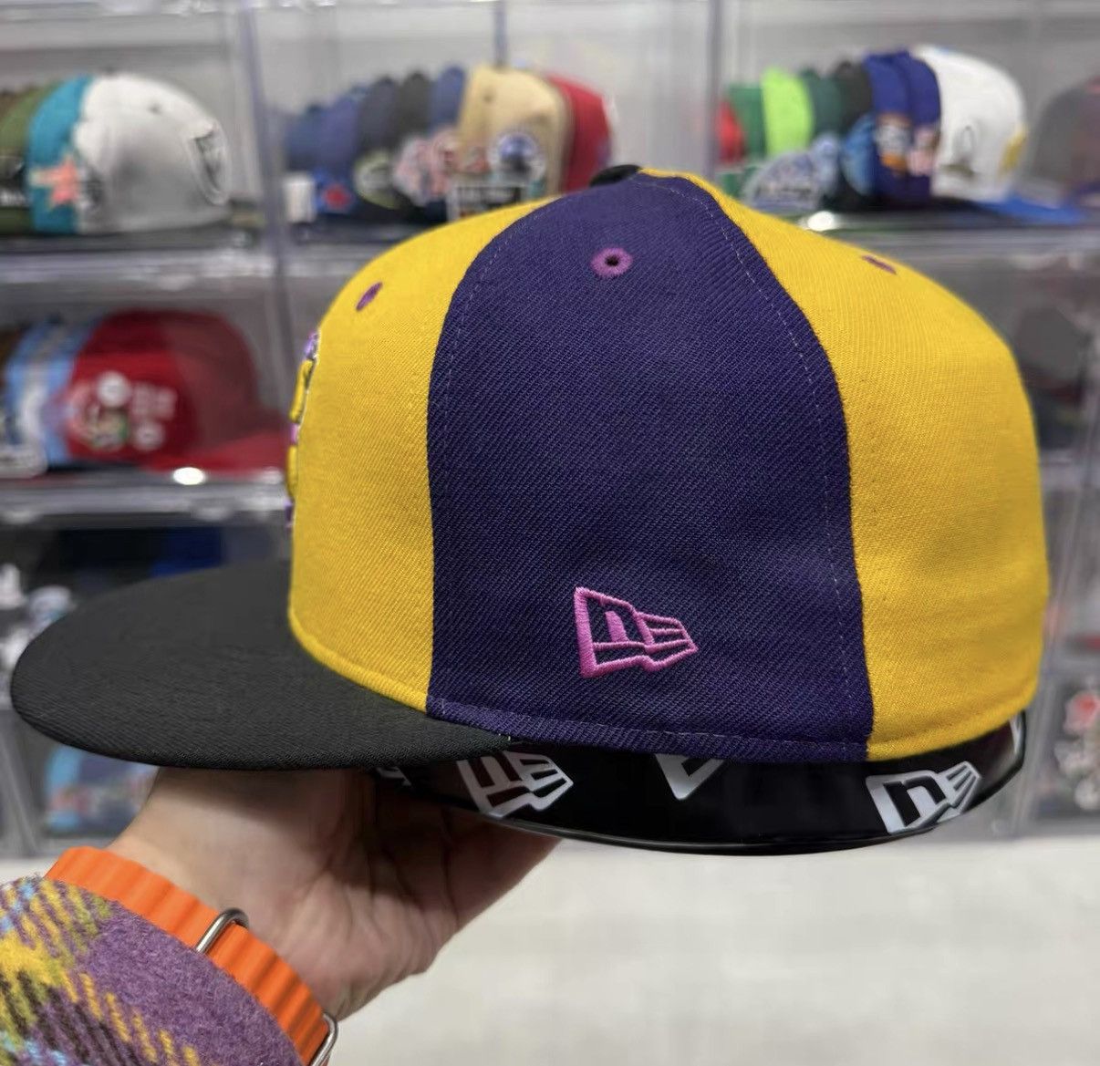 New Era New Era NBA New York Knicks Block Flat Brim Baseball Cap J32 Size ONE SIZE - 2 Thumbnail