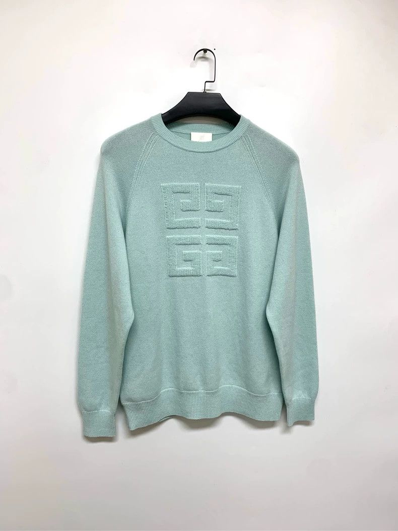 Givenchy Mint Green Cashmere Sweatshirt 2506-Nextarrow