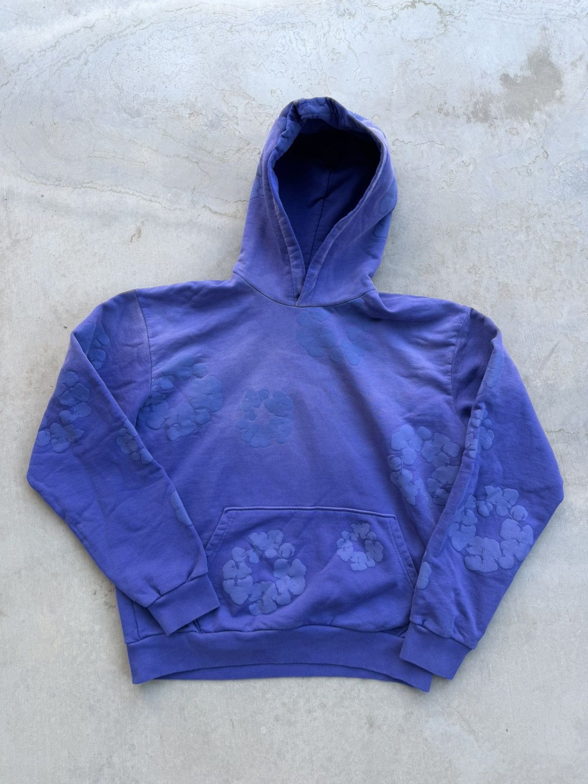 DENIM TEARS Denim Tears Mono Cotton Wreath Hoodie – Washed Blue Large Size US L / EU 52-54 / 3 - 1 Thumbnail