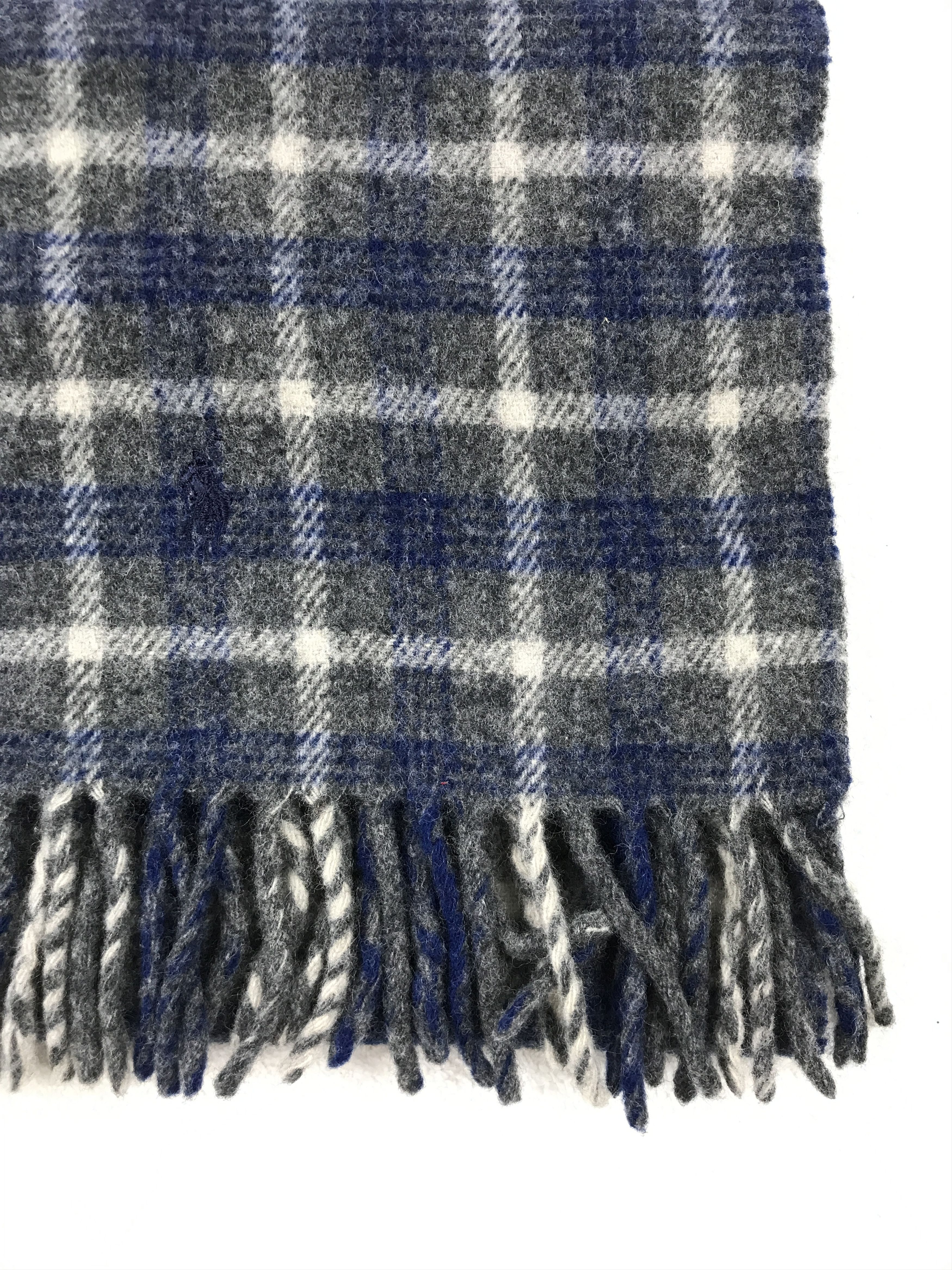 Designer × Polo Ralph Lauren × Vintage Vintage Polo Ralph Lauren Scarf Muffler Wool Cashmere Size ONE SIZE - 3 Thumbnail