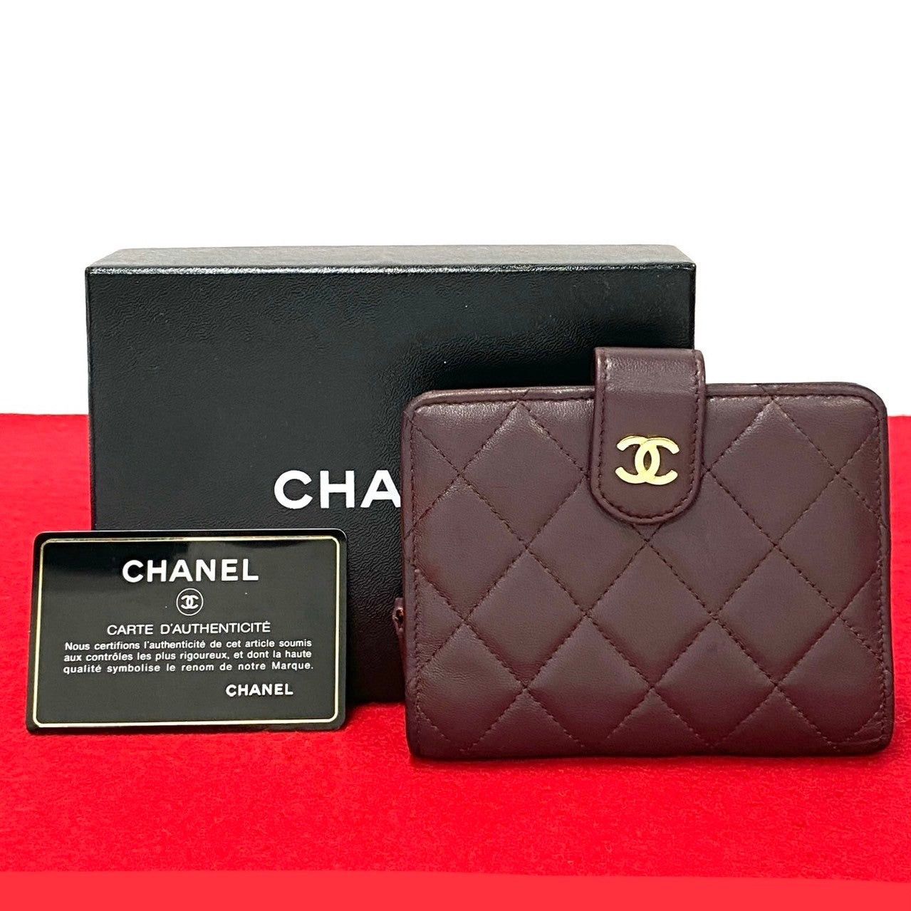 Chanel Chanel Wallet Purple Lambskin Size ONE SIZE - 1 Thumbnail