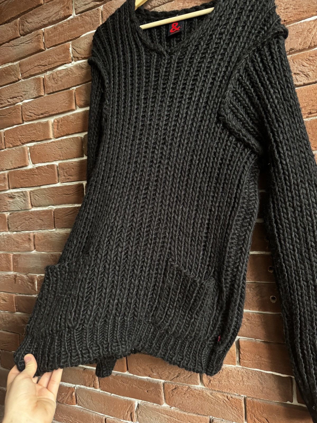Dolce & Gabbana Dolce&Gabbana D&G Vintage Archive Heavy Black Knit Luxury M Size US M / EU 48-50 / 2 - 3 Thumbnail