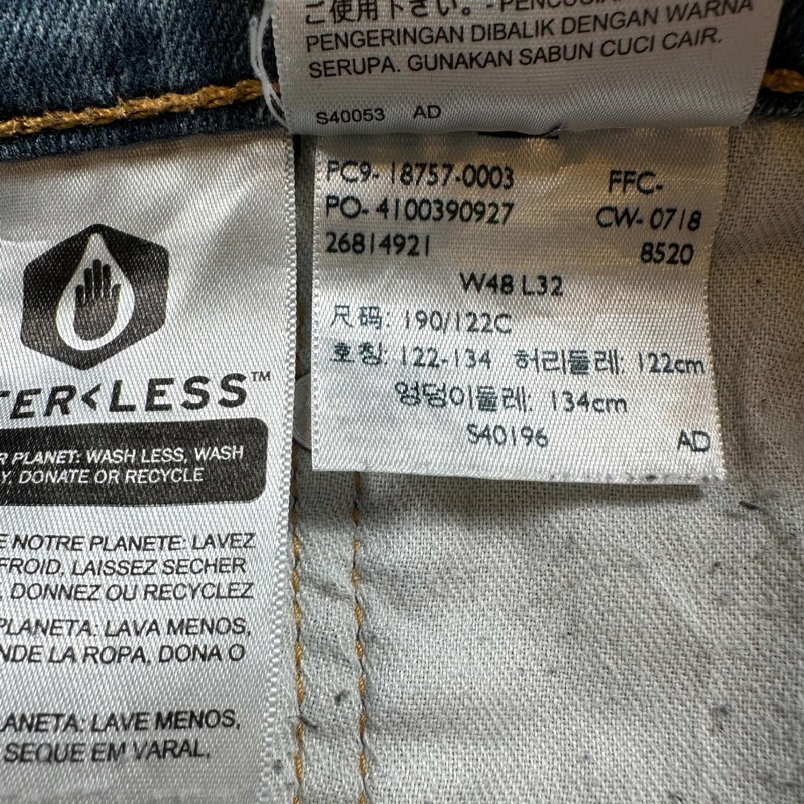 Levi's Levis 541 Athletic Fit Jeans Mens 48x32 Blue Stretch Medium Size US 44 / EU 60 - 6 Thumbnail