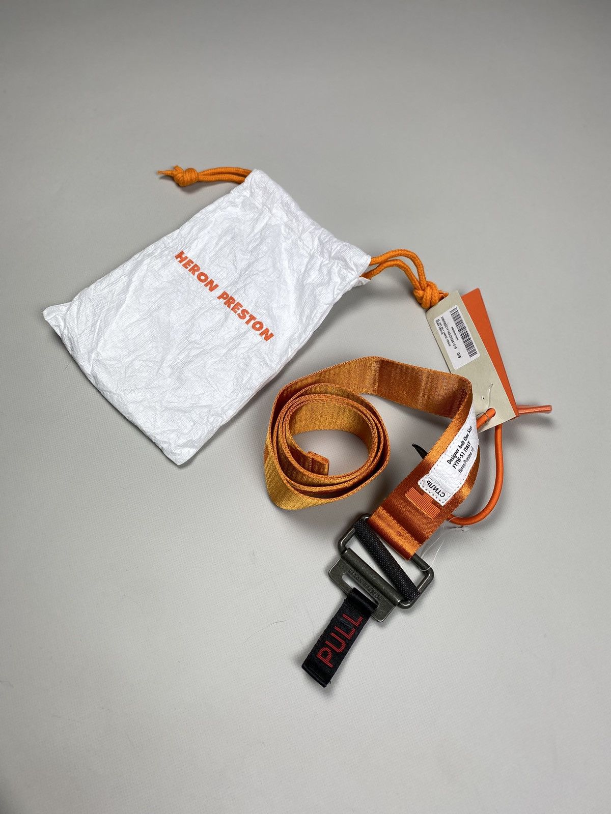 Heron Preston BNWT! Heron Preston KK Tape Belt Orange One Size Size ONE SIZE - 15 Thumbnail
