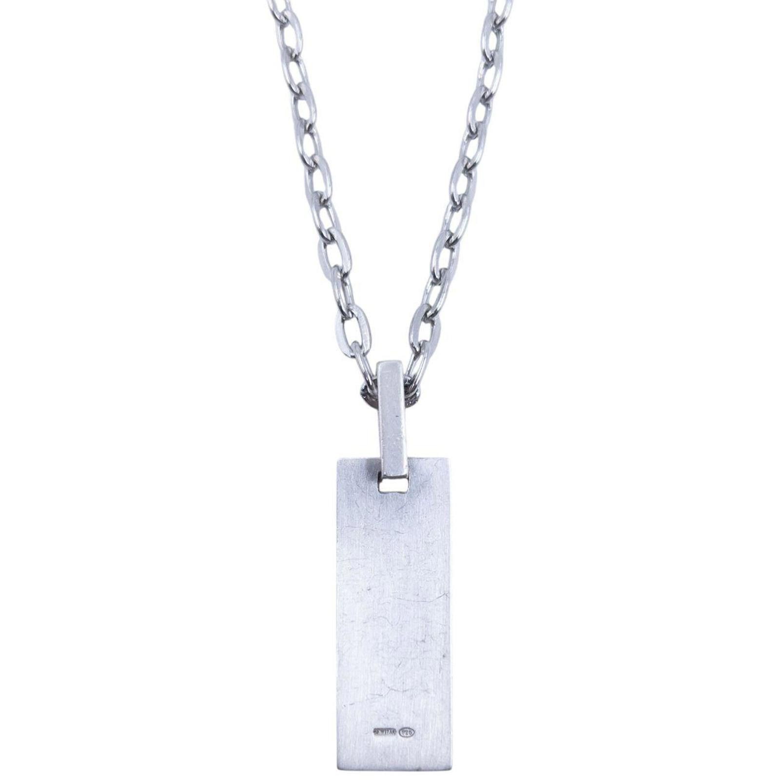 Gucci Vintage Gucci Silver Pendent Necklace Size ONE SIZE - 3 Thumbnail