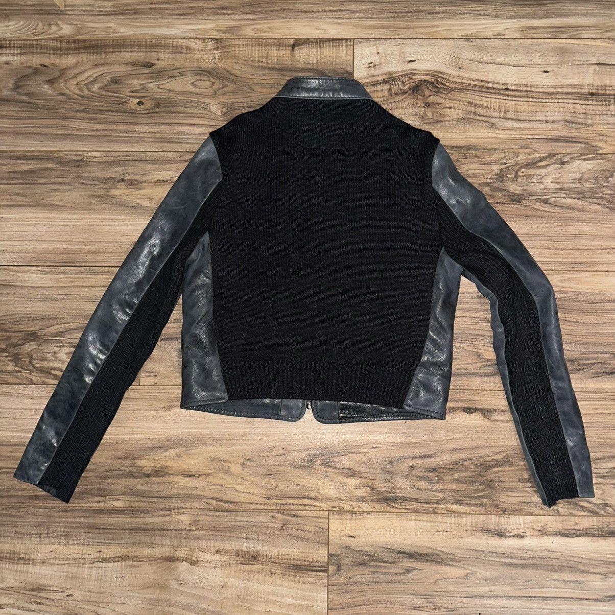 Bcbgmaxazria Bcbg Maxazria - Two-Tone Jacket - Leather/Wool - Size M Size M / US 6-8 / IT 42-44 - 2 Thumbnail