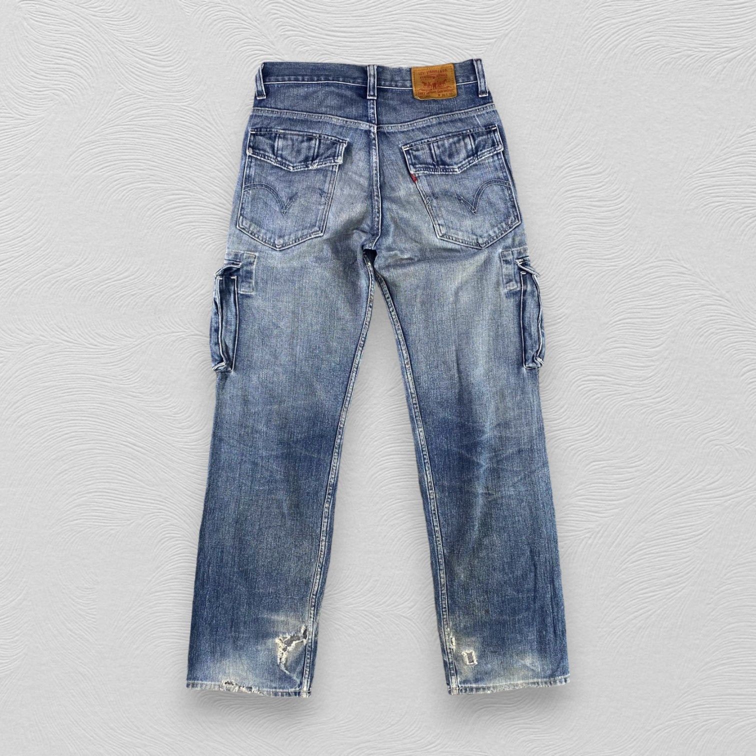 Levi's Vintage Distress Levis 503 Jeans Cargo Denim KJ3362 Size US 30 / EU 46 - 2 Thumbnail
