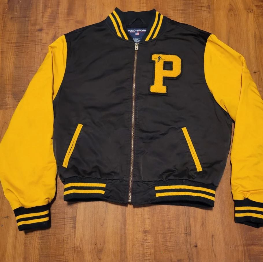 Polo Ralph Lauren Vintage Polo Ralph Lauren P Varsity Jacket Size Large Size US L / EU 52-54 / 3 - 1 Thumbnail