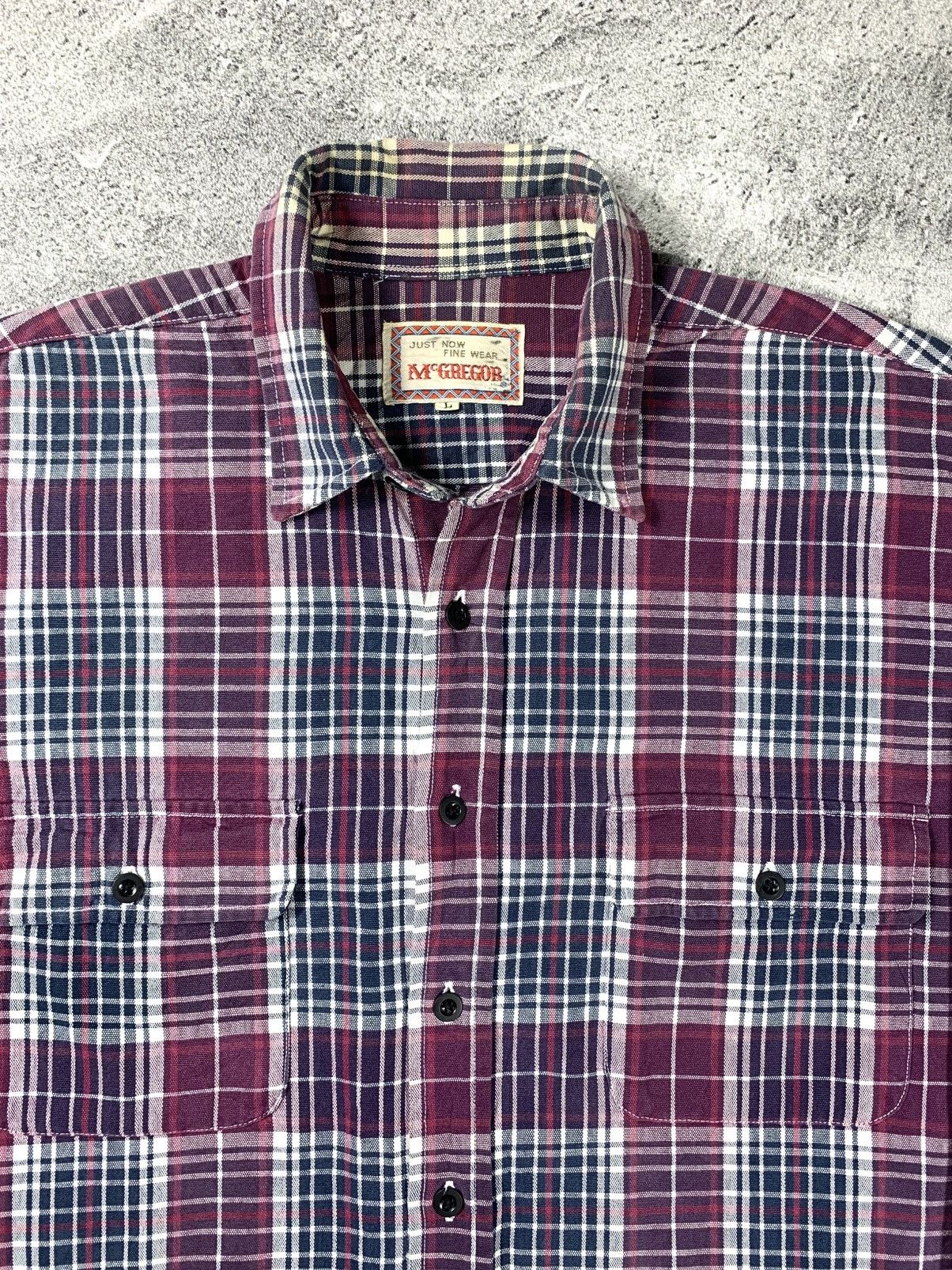 Vintage (SOLD OUT) Vintage 90’s McGregor Flannel Plaid Shirt Size US L / EU 52-54 / 3 - 2 Thumbnail