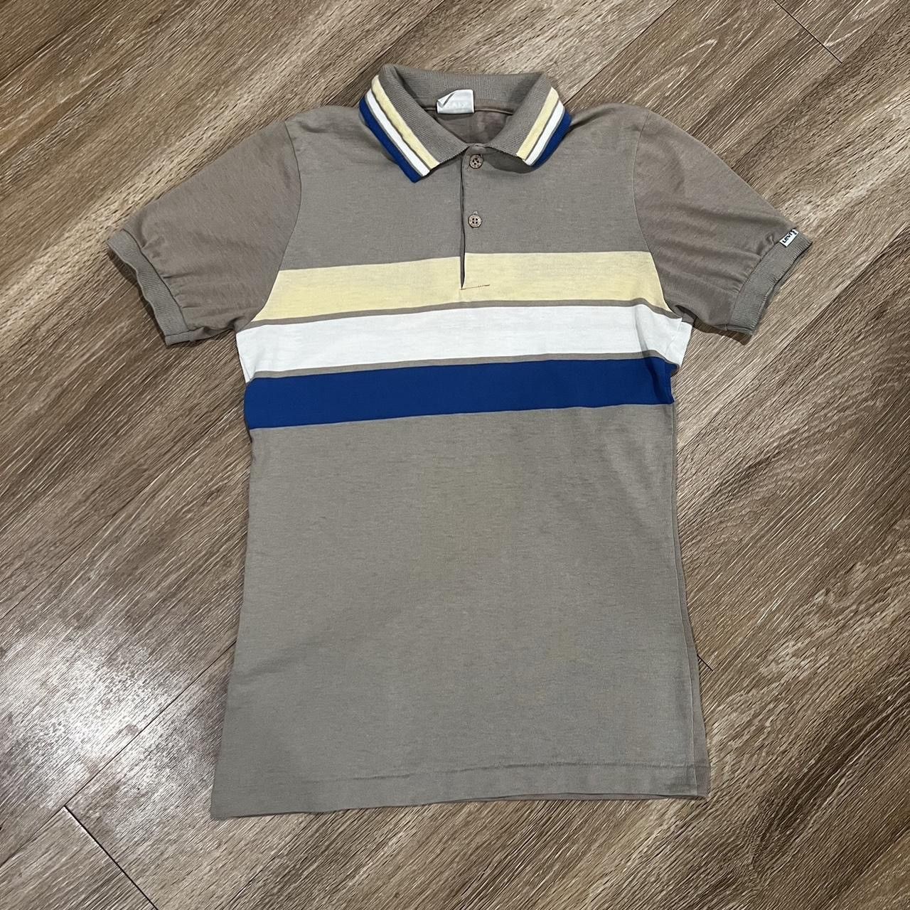 Levi's Vintage 70s Levi’s Polo Shirt Single Stitch Made In USA Size US S / EU 44-46 / 1 - 1 Thumbnail