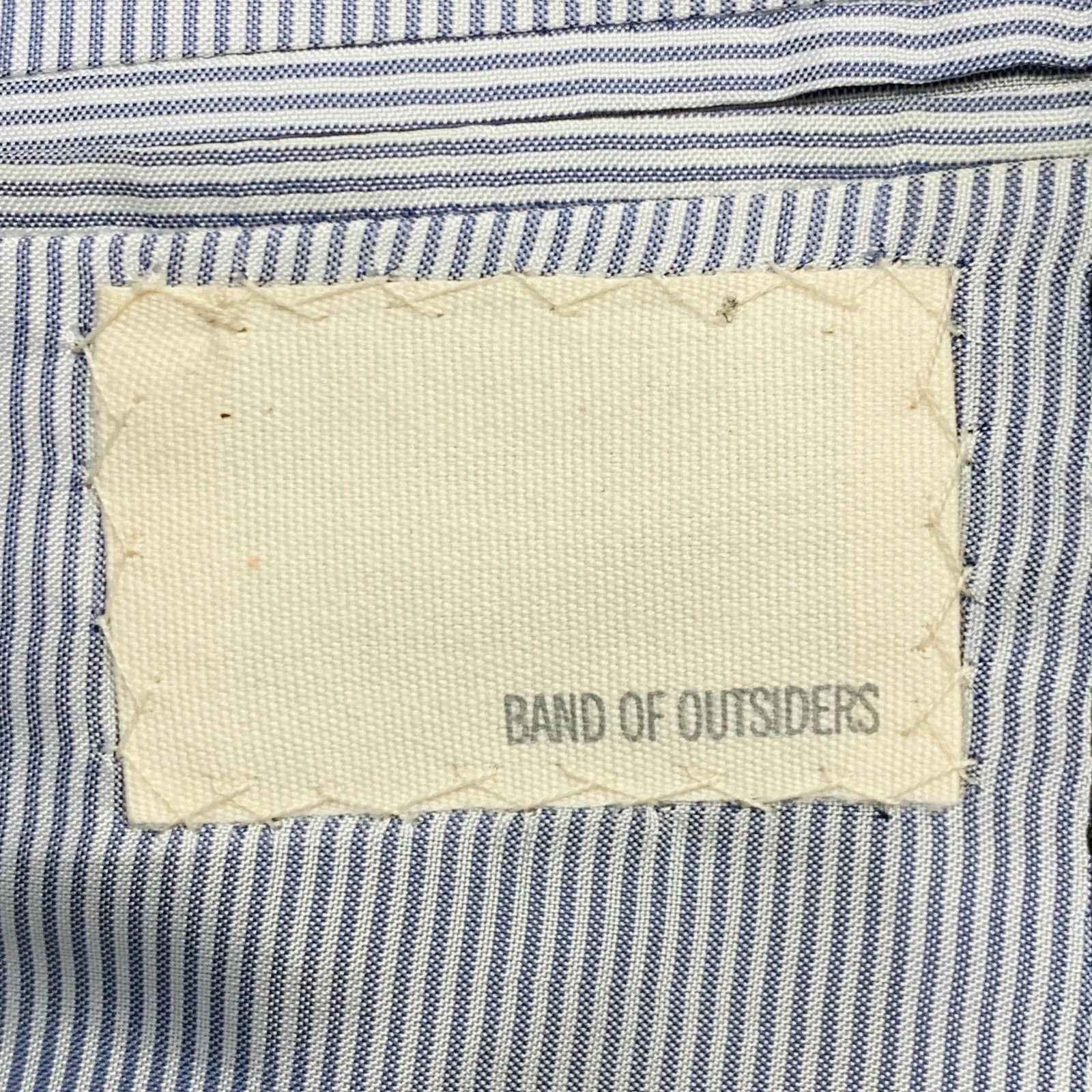 Band Of Outsiders BAND OF OUTSIDERS Size XS Black Twill Wool Notch Lapel Suit Size 36S - 9 Thumbnail