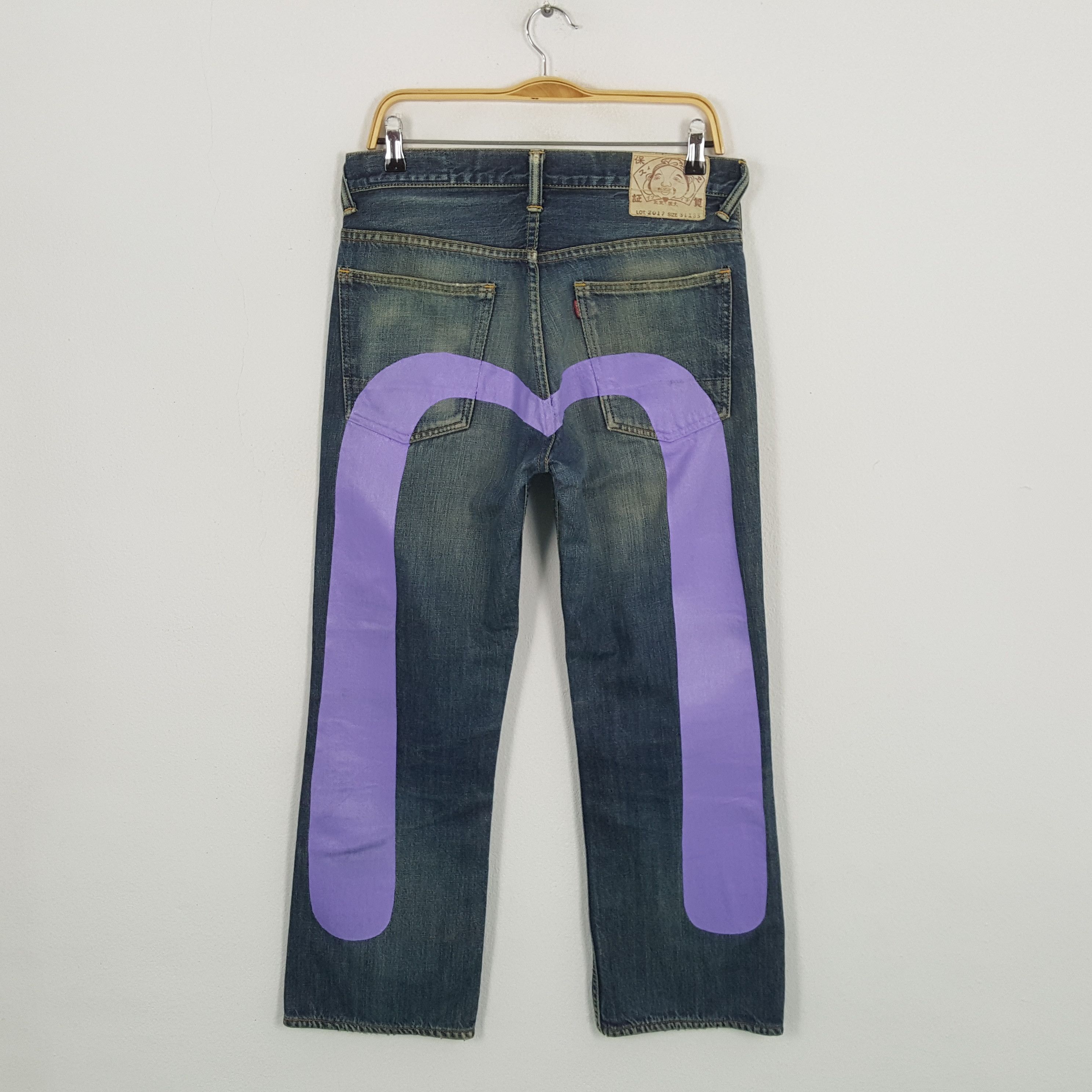 Evisu × Japanese Brand × Vintage Vintage EVISU Japanese Brand Daicock Custom Design Jeans Size US 31 - 1 Thumbnail