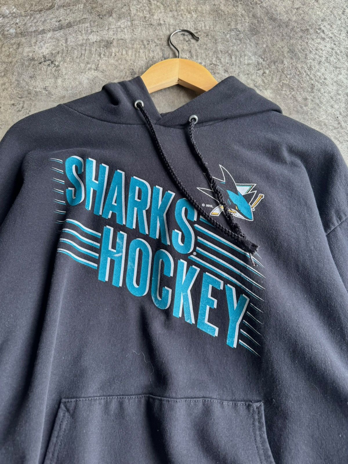 NHL × Vintage Sick vintage streetwear NHL Sharks black hoodie Size US S / EU 44-46 / 1 - 2 Thumbnail