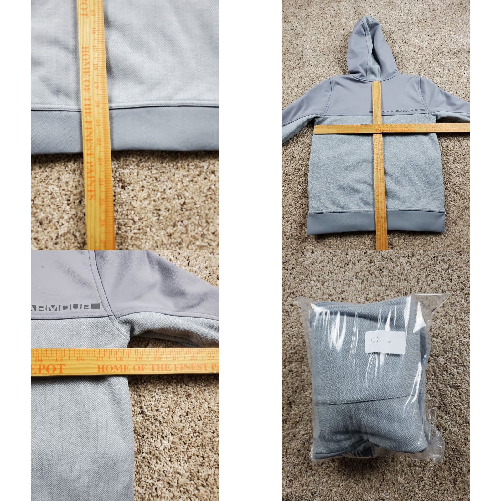 Under Armour Under Armour Jacket Womens Small Gray Softshell Full Zip Pockets Mock Neck Outdoor Sports Clothing Regular Fit Size S / US 4 / IT 40 - 9 Thumbnail