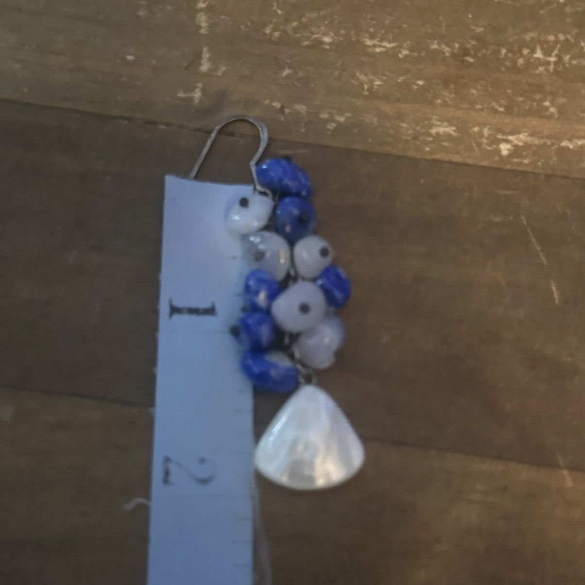 Other Sajen 925 Mother of Pearl, Lapis and Quartz dangle earrings Size ONE SIZE - 4 Thumbnail