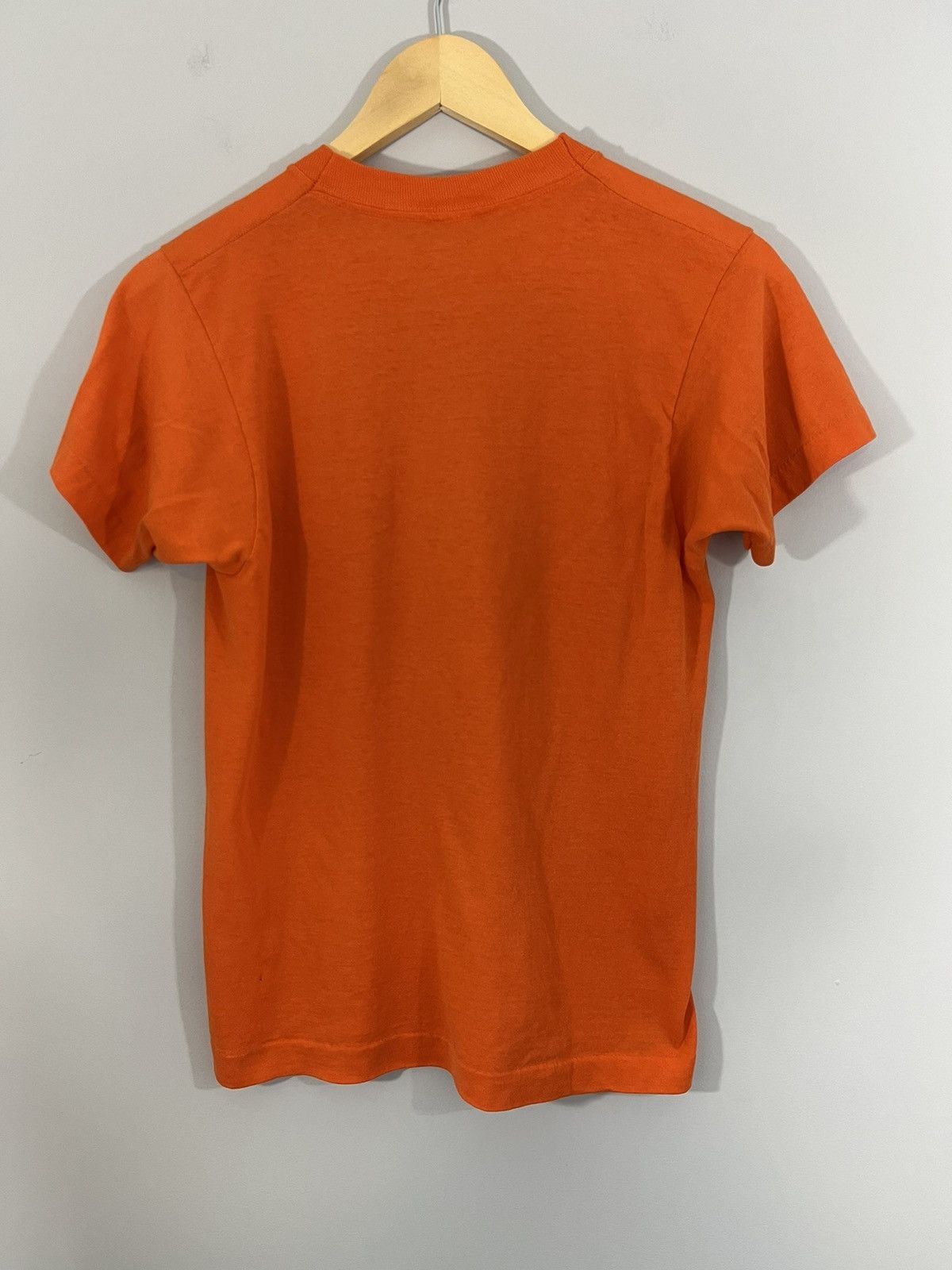 Vintage Single Stitch Blank Basic Distressed 80s Tee Size US S / EU 44-46 / 1 - 5 Thumbnail