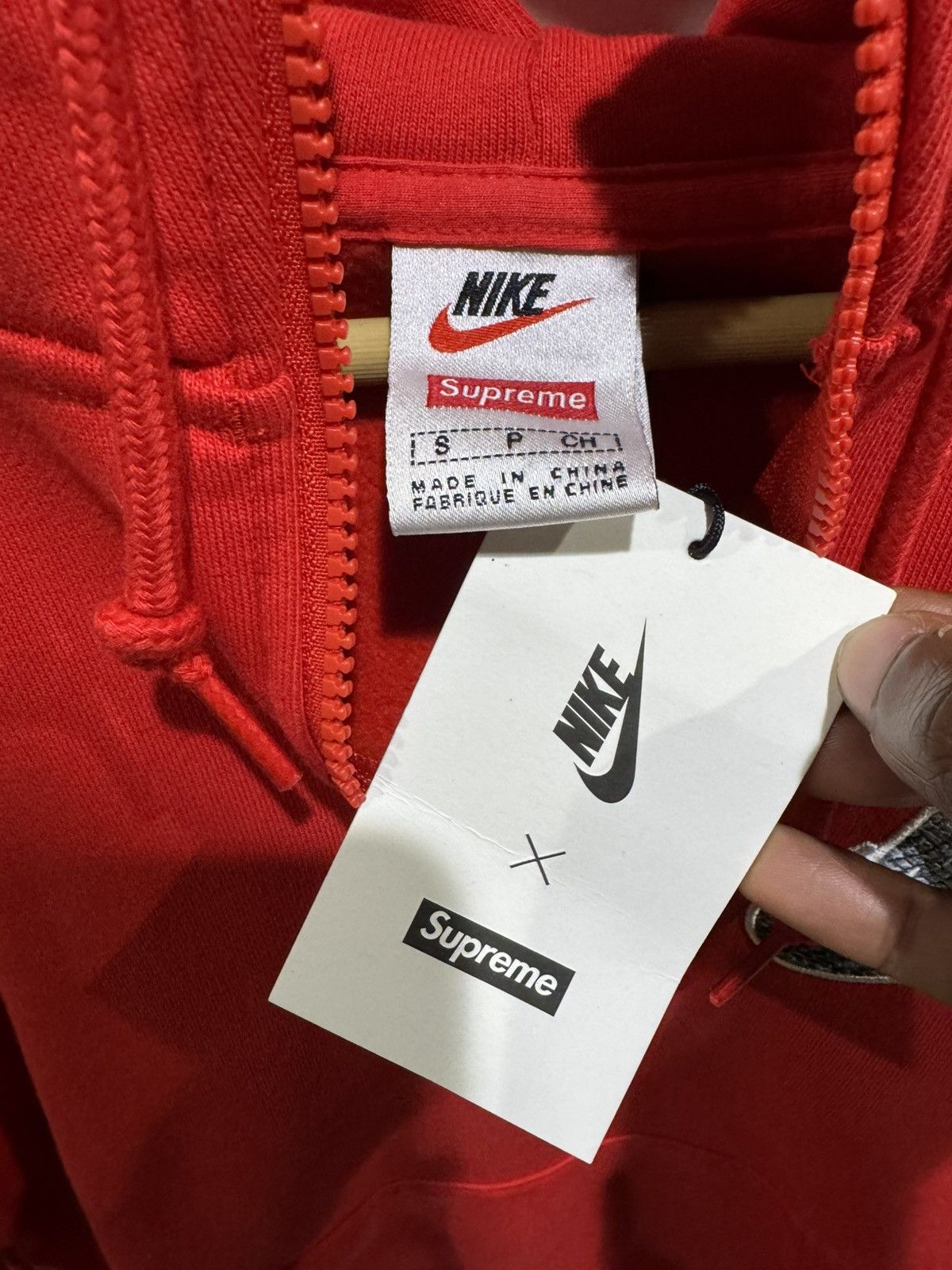 Nike × Supreme Supreme Nike Snakeskin Swoosh Logo Hoodie Red Size US S / EU 44-46 / 1 - 3 Thumbnail