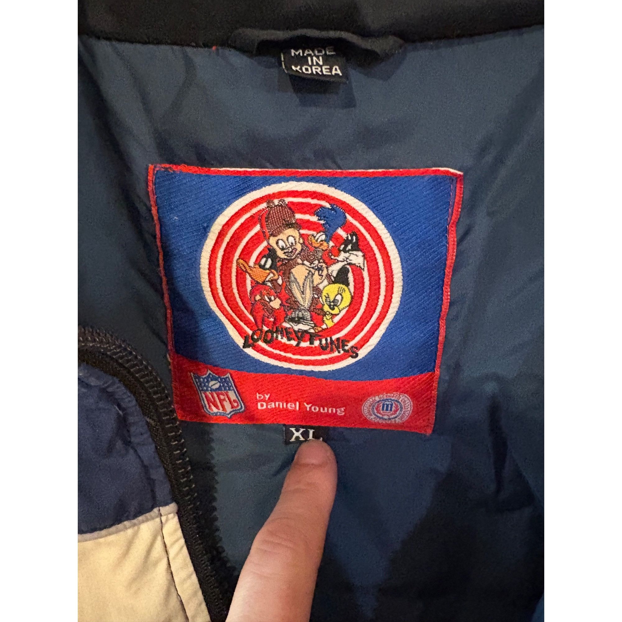 Other Rare Vintage 90’s Penn State Looney Tunes Zip Up Down Jacket Size US XL / EU 56 / 4 - 8 Thumbnail