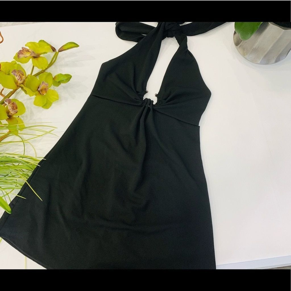 Zara Zara BN Black Halter dress Size M Size M / US 6-8 / IT 42-44 - 1 Thumbnail