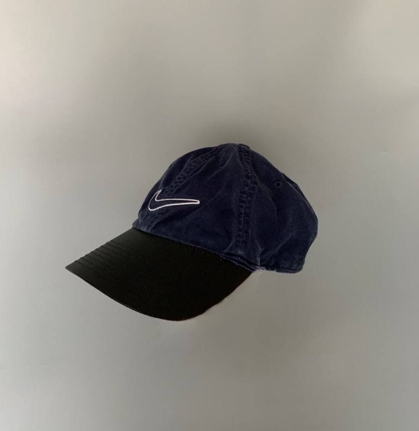 Nike Vintage Nike Rework Cap Navy Blue | Grailed