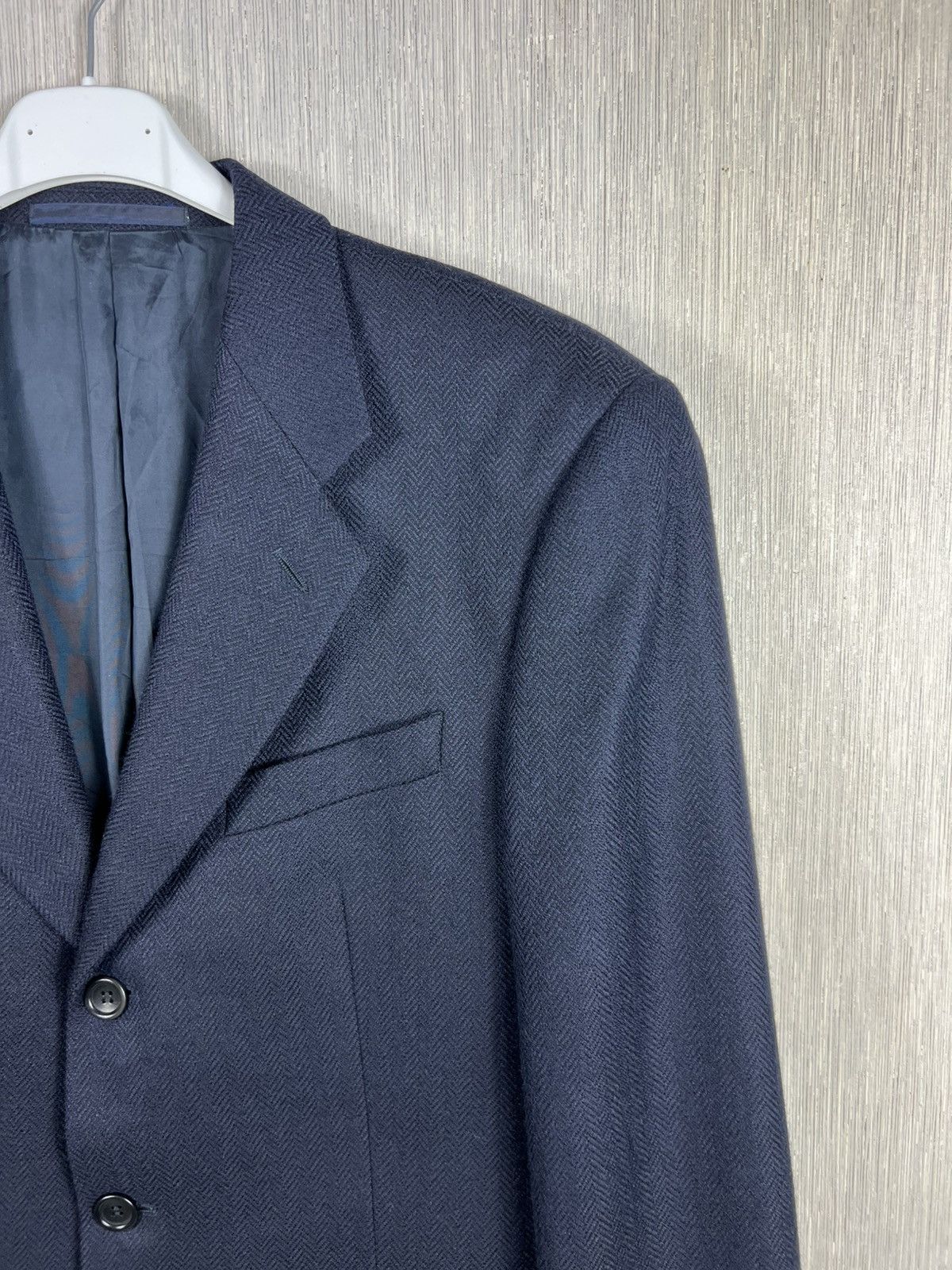 Armani Collezioni Giorgio Armani Collezioni wool herringbone blazer jacket Size US M / EU 48-50 / 2 - 3 Thumbnail