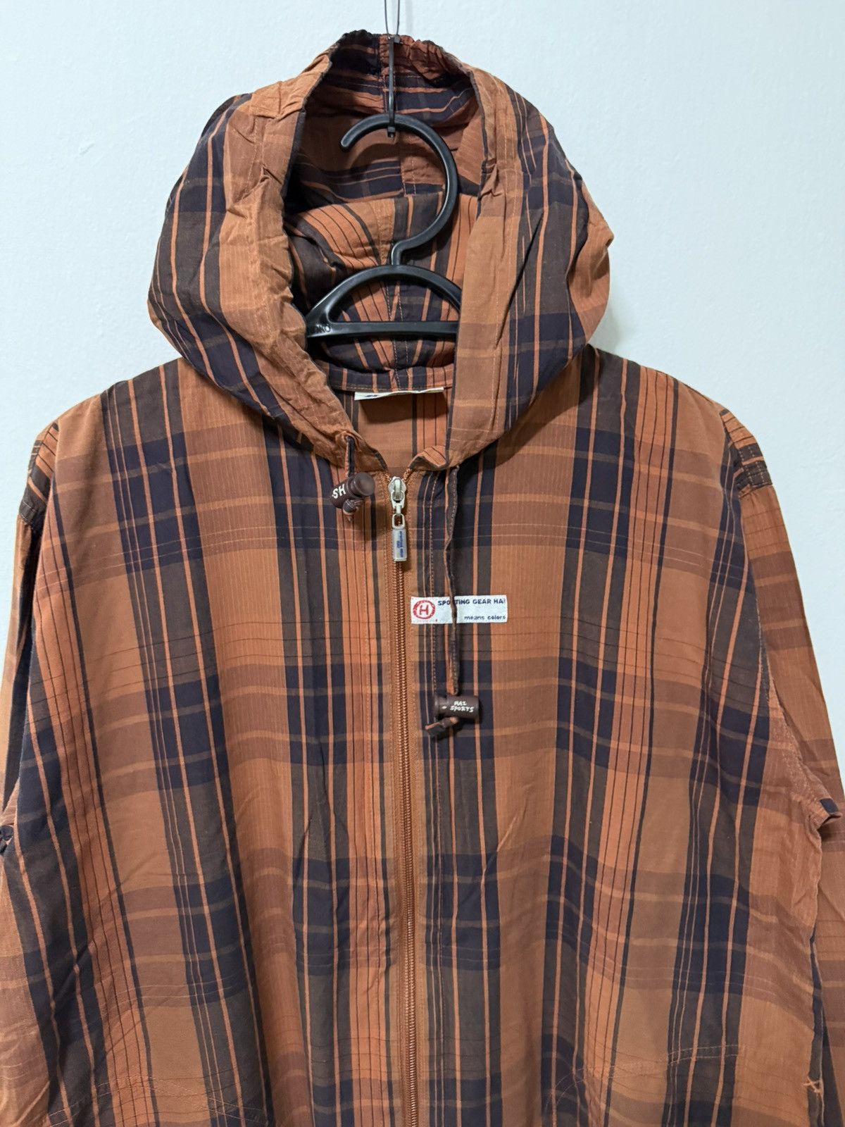 Issey Miyake Hai Sporting gear by Issey miyake checkered hooded Jacket Size US M / EU 48-50 / 2 - 2 Thumbnail