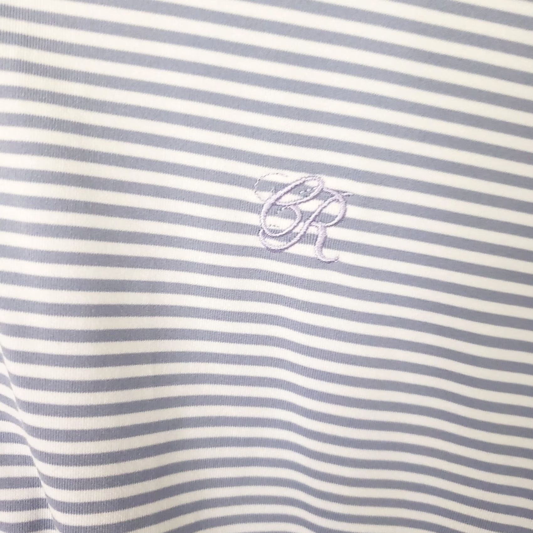 Vintage Grayson Polo Shirt Men's L Lavender White Striped Lightweight Golf Shirt Size US L / EU 52-54 / 3 - 5 Thumbnail