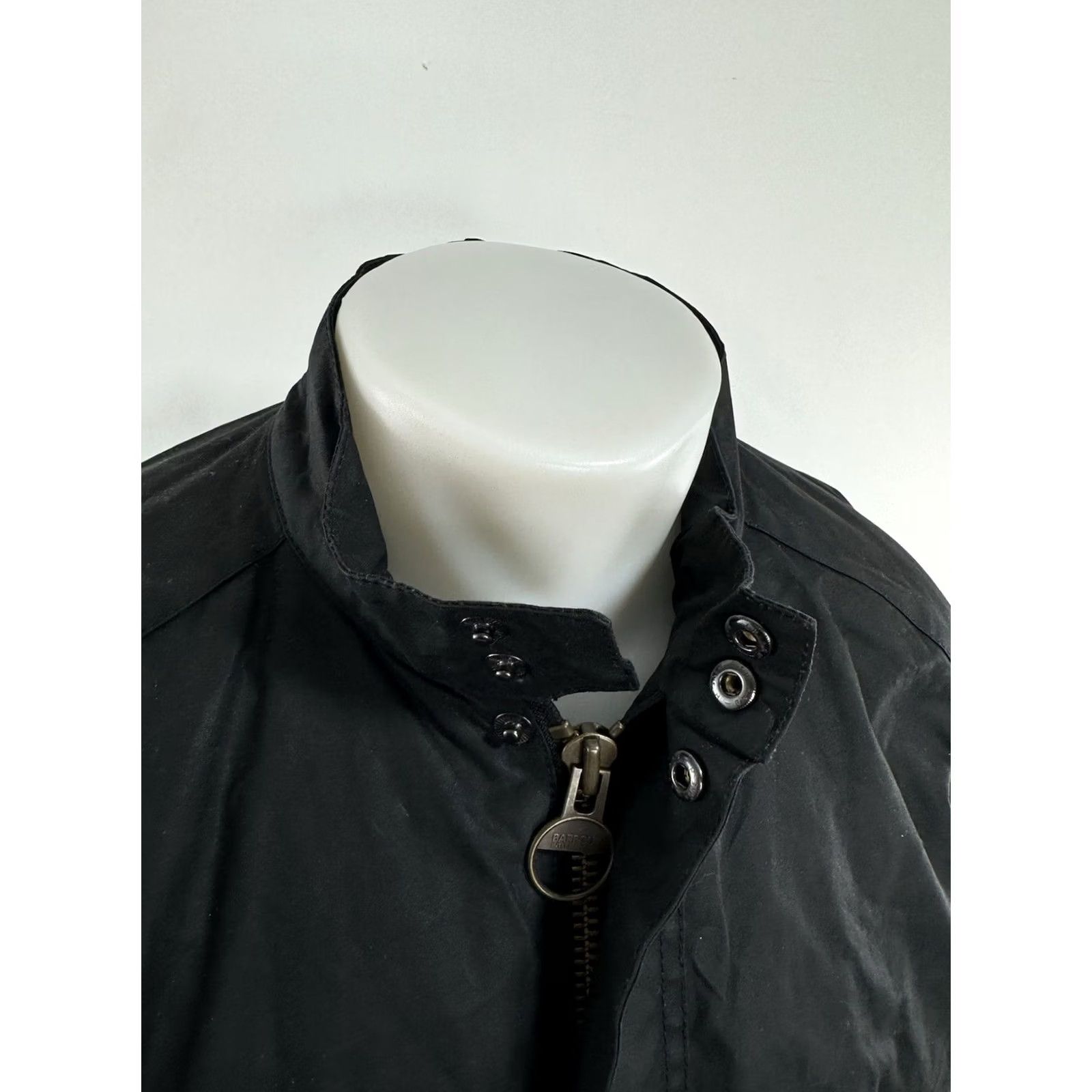Barbour BARBOUR CHROME DRY WAX Ranch Field Chore Jacket XL Men Black Waxed Cotton Barn Shirt? Size US XL / EU 56 / 4 - 4 Thumbnail