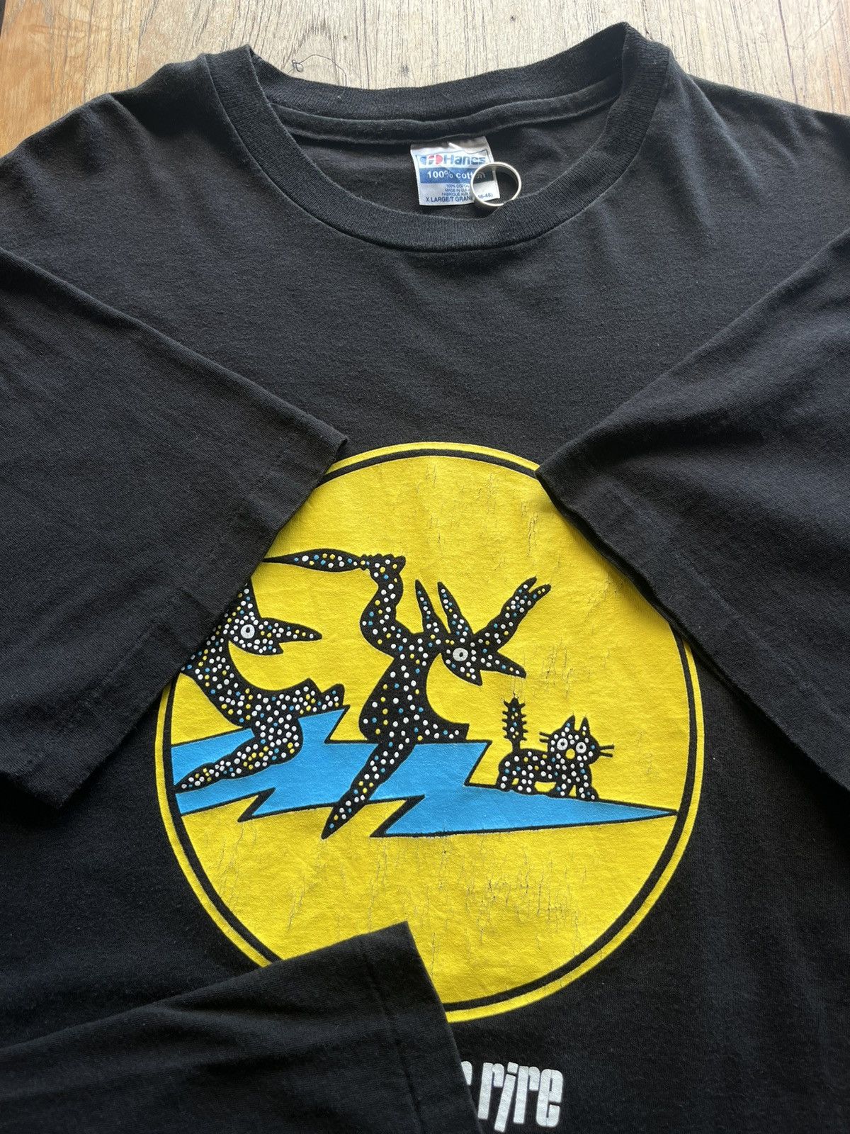 Vintage Vintage Jeunes Pour Rire Artwork design Festival 90’s Tshirt Size US XL / EU 56 / 4 - 8 Thumbnail