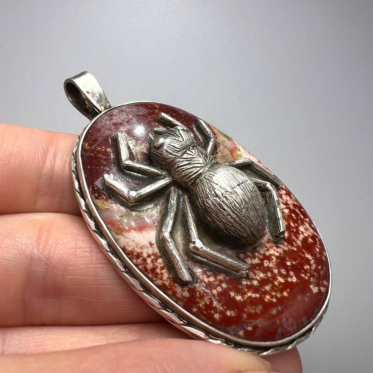 Vintage Vintage Sterling Silver 925 Spider Pendant Hallmarked 26.5g Size ONE SIZE - 3 Thumbnail
