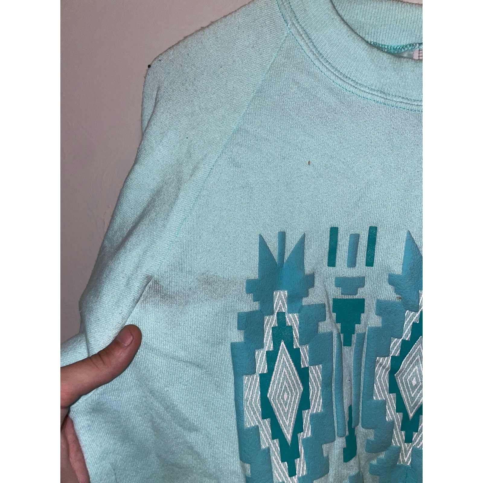 Jerzees Vintage Arizona Sweatshirt Crewneck Native Blue VTG 90s M Size US M / EU 48-50 / 2 - 5 Thumbnail