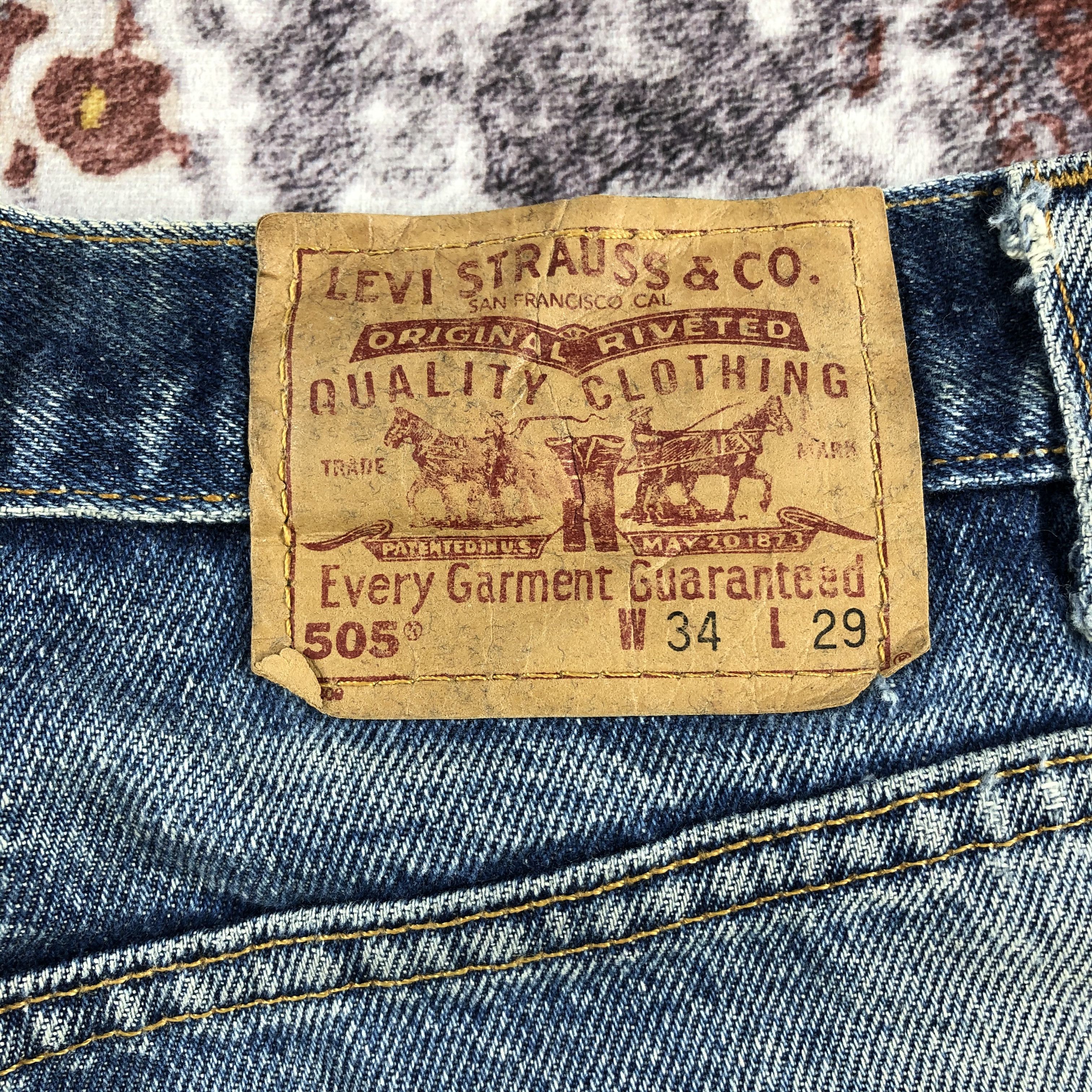 Levi's × Vintage 90s Vintage Levis 505 Jeans-JM2639 Size US 35 - 6 Thumbnail