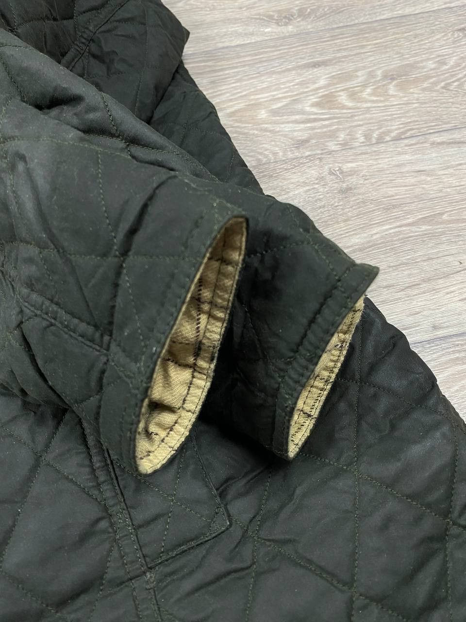 Barbour × Vintage Barbour Waxed Quilted Coat Jacket Equestrian Belsay Olive XL Size XXL / US 16-18 / IT 52-54 - 11 Thumbnail