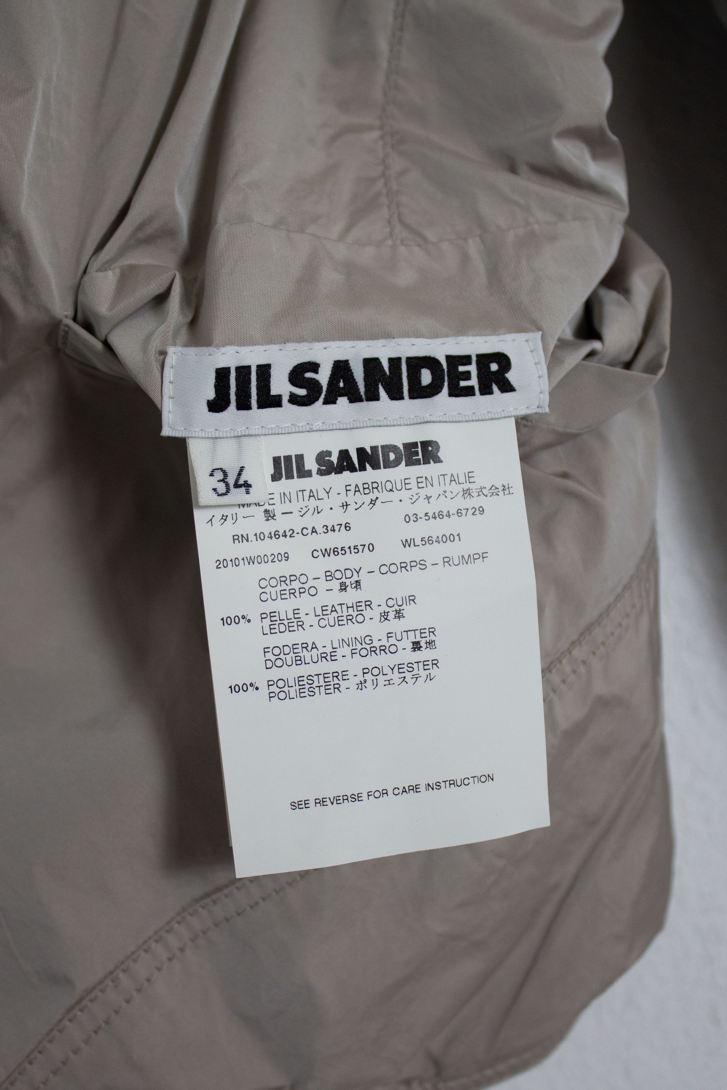 Jil Sander Jil Sander Reversible Leather-Nylon Blazer Jacket Y2K Size XXS / US 00 / IT 34 - 11 Thumbnail