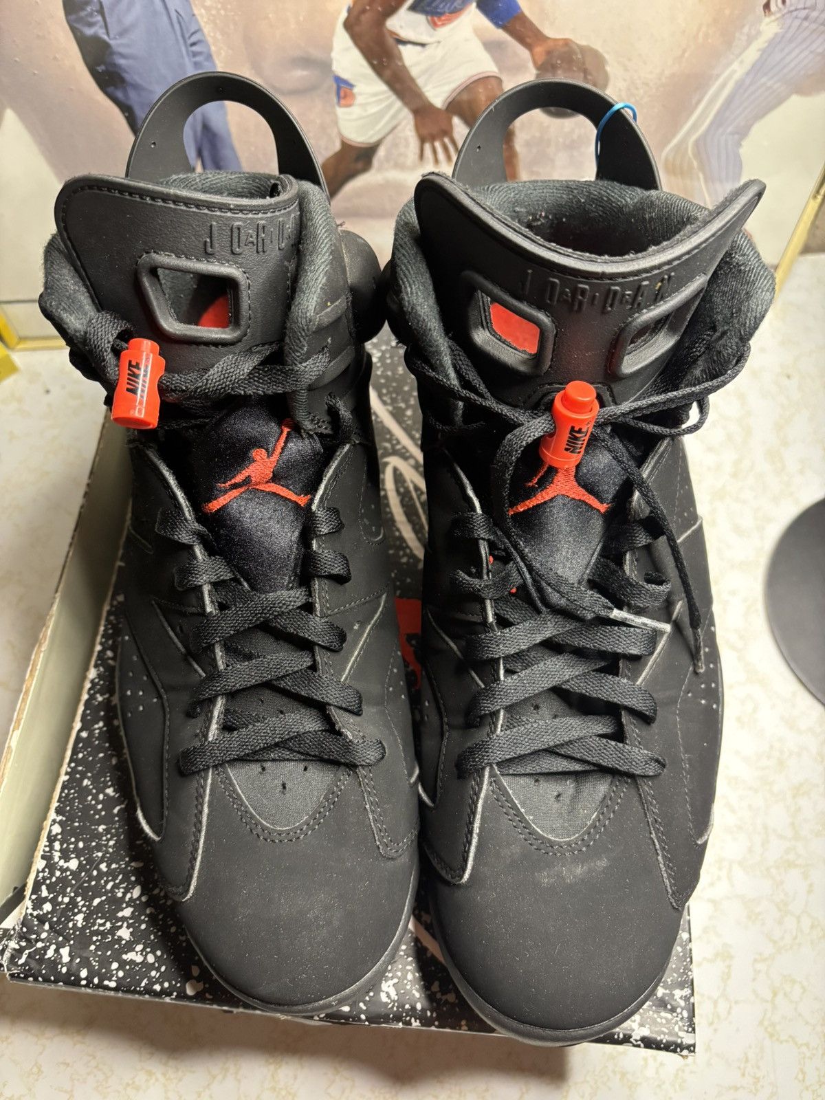 Jordan Brand Air Jordan 6 Retro black infrared Size US 11 / EU 44 - 2 Thumbnail