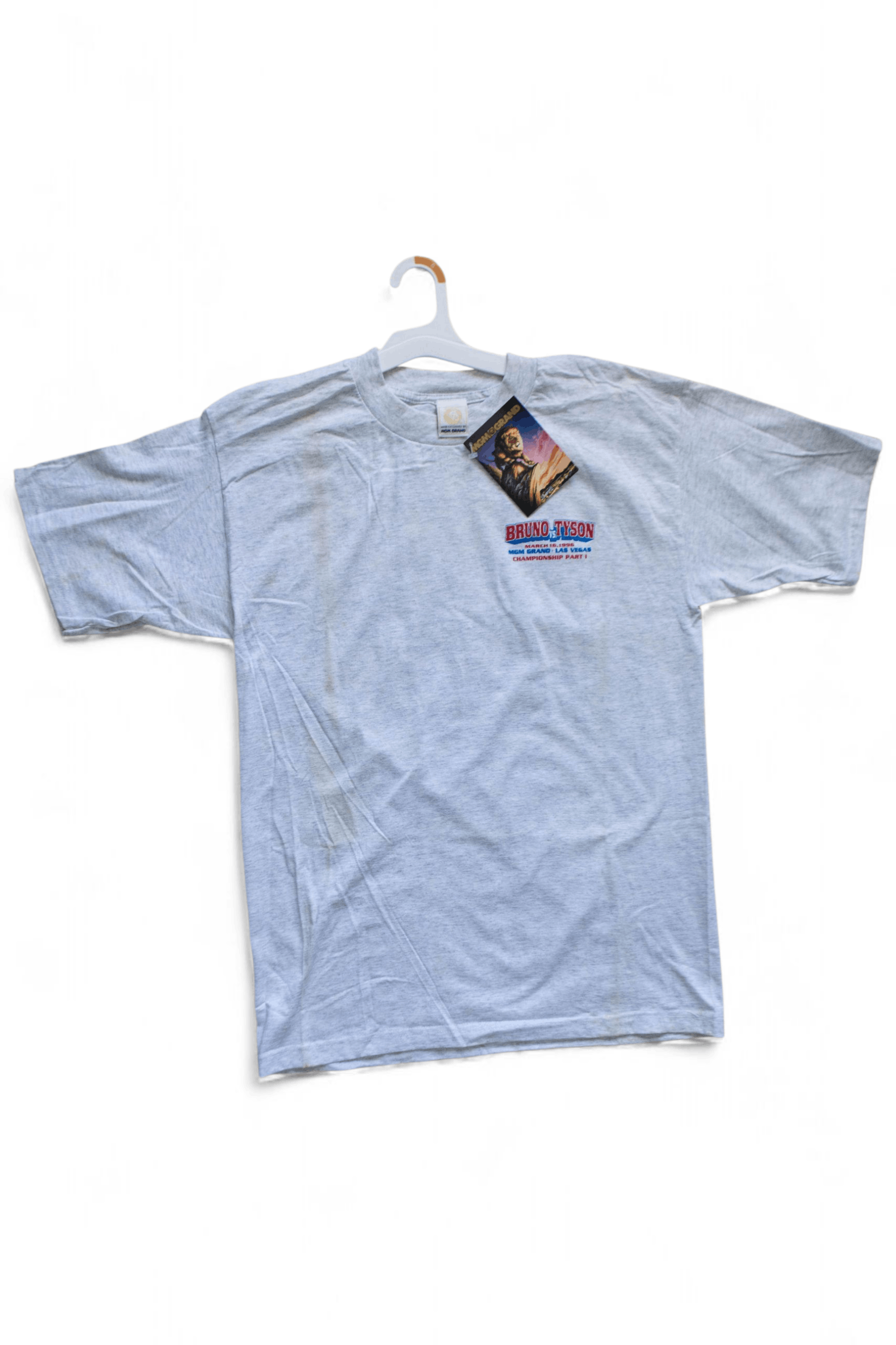 Vintage NWT* 1996 Tyson vs Bruno Official Fight T-shirt Size US L / EU 52-54 / 3 - 3 Thumbnail