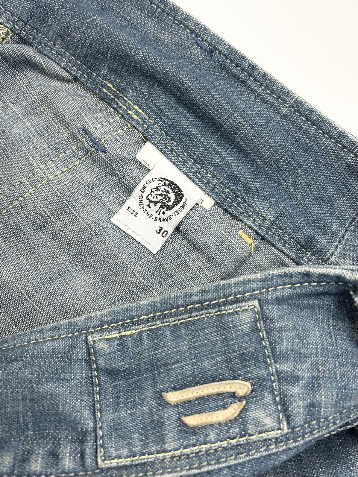 Diesel × Vintage Vintage Diesel Cargo Jeans Blue Denim Pants Y2k rare Size 30" / US 8 / IT 44 - 12 Thumbnail