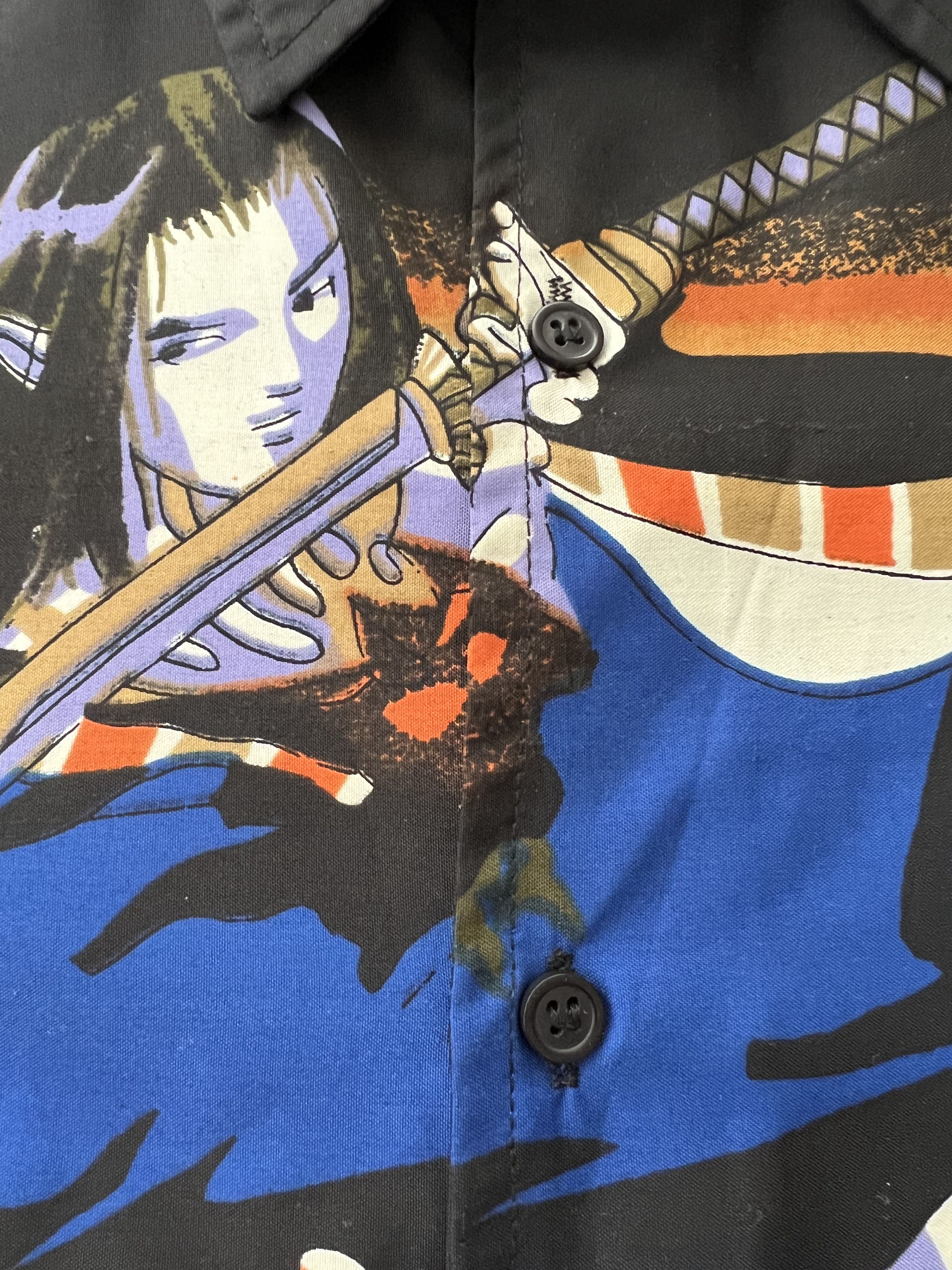 Anime Vintage 90s Anime Samurai Japanese Style Hawaii Shirt Size US XL / EU 56 / 4 - 5 Thumbnail