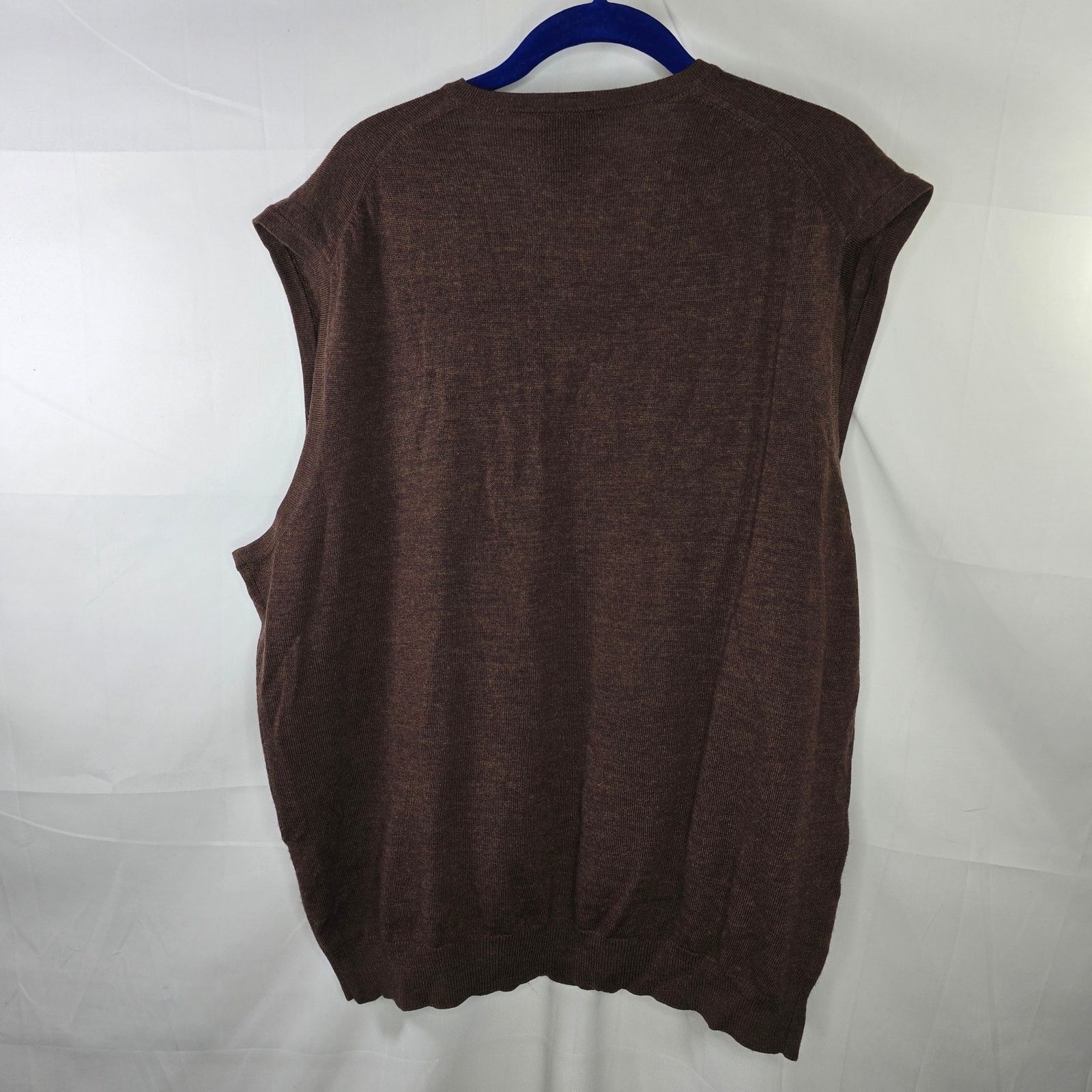 Jos. A. Bank Jos. A. Bank 100% Merino Wool Brown Vest Size XL Size US XL / EU 56 / 4 - 5 Thumbnail